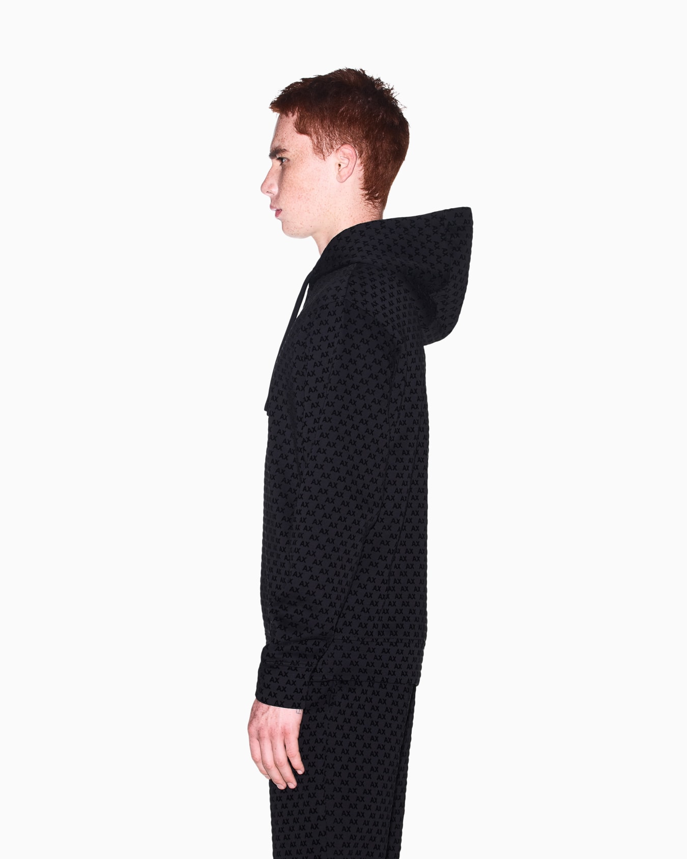 Sweatshirt with regular fit in bonded stretch cotton Slide 7