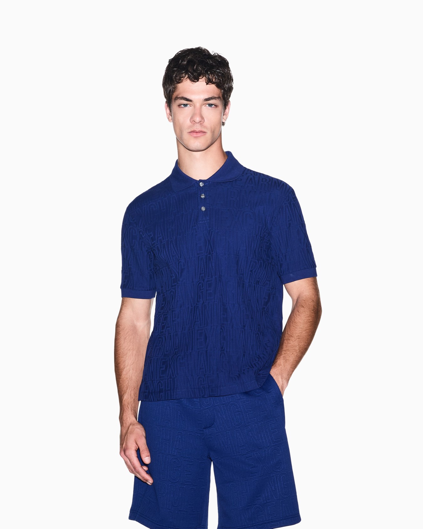 regular fit polo shirt mercerized cotton jersey Slide 3