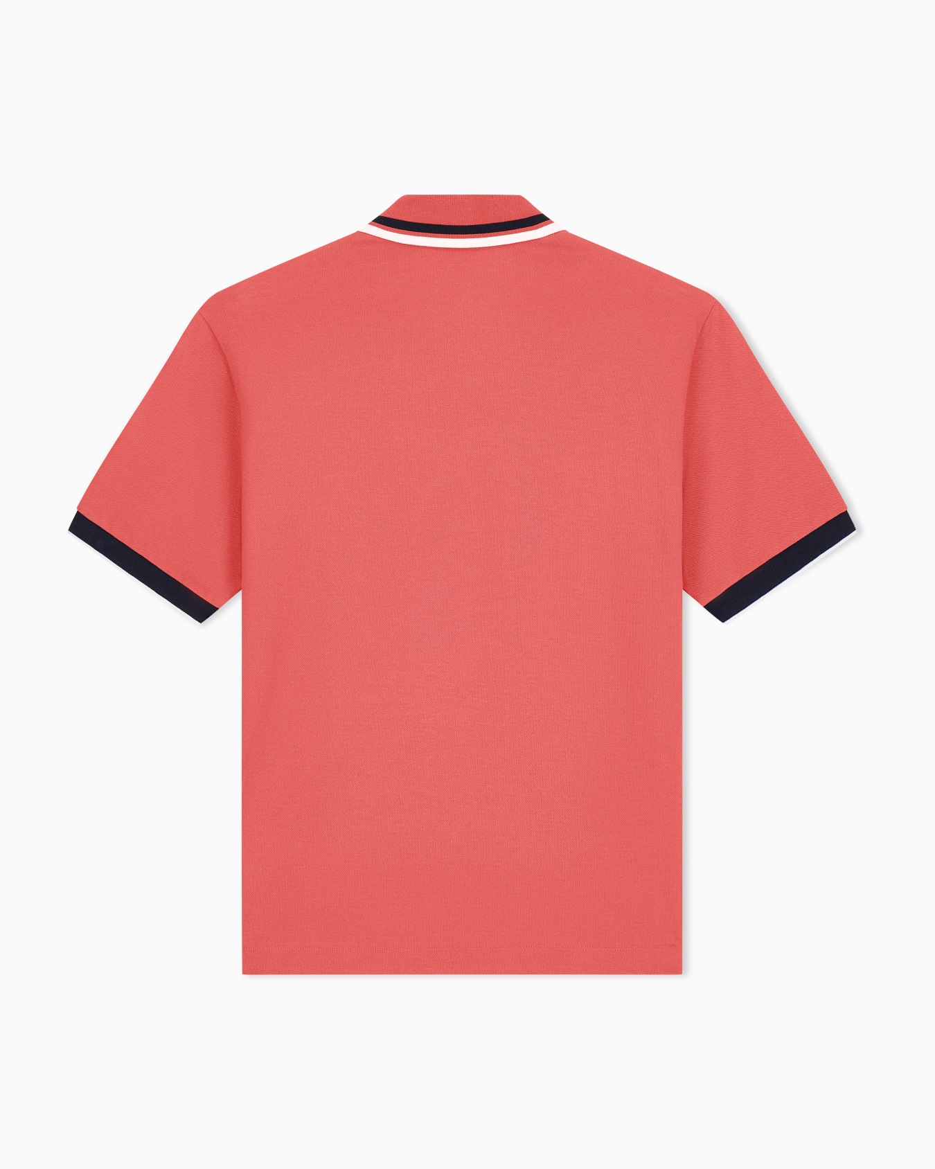 regular fit polo shirt in cotton piquet with rib details Slide 2