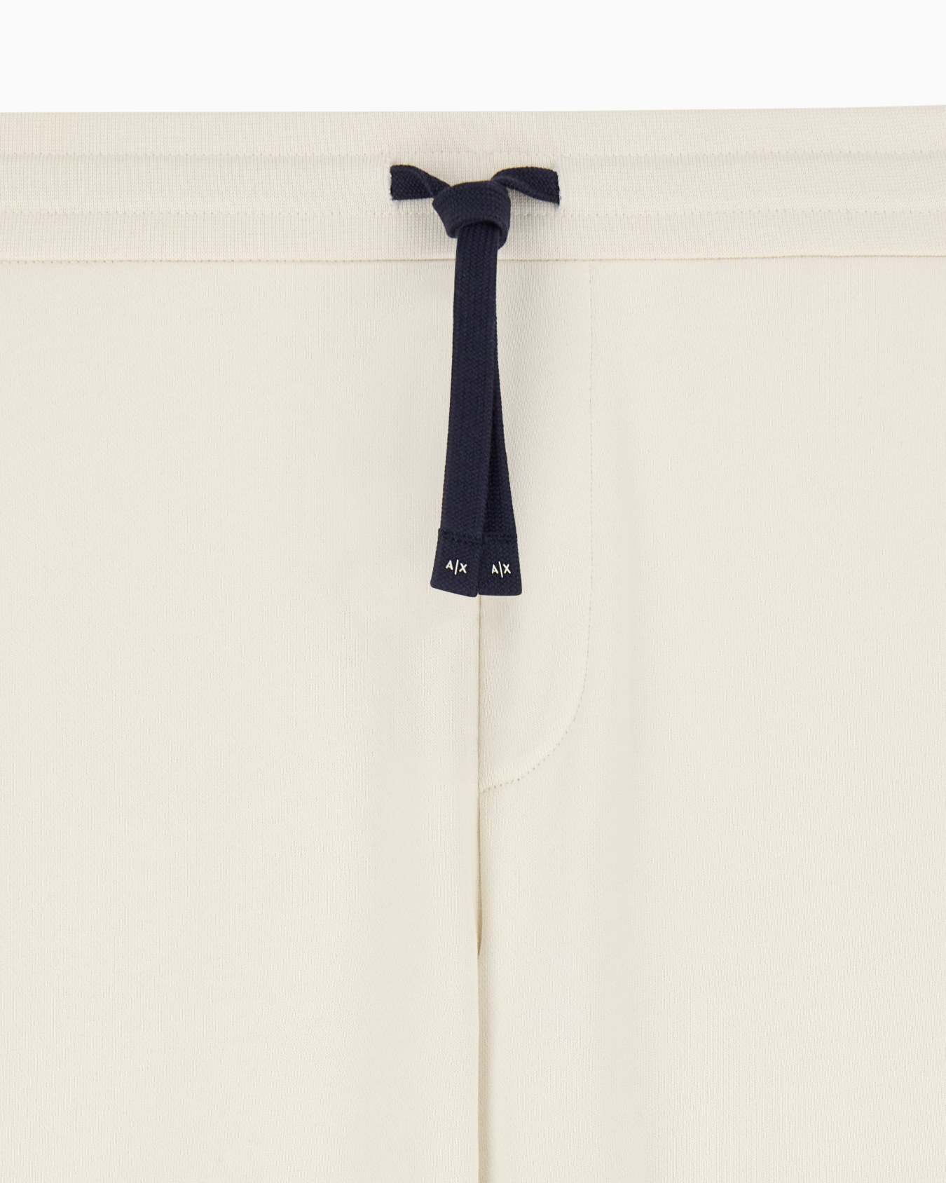 regular fit trousers in cotton French terry with rib trim Slide 4