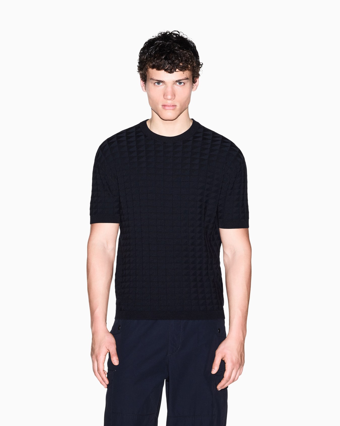 regular fit pullover in viscose blend Slide 3