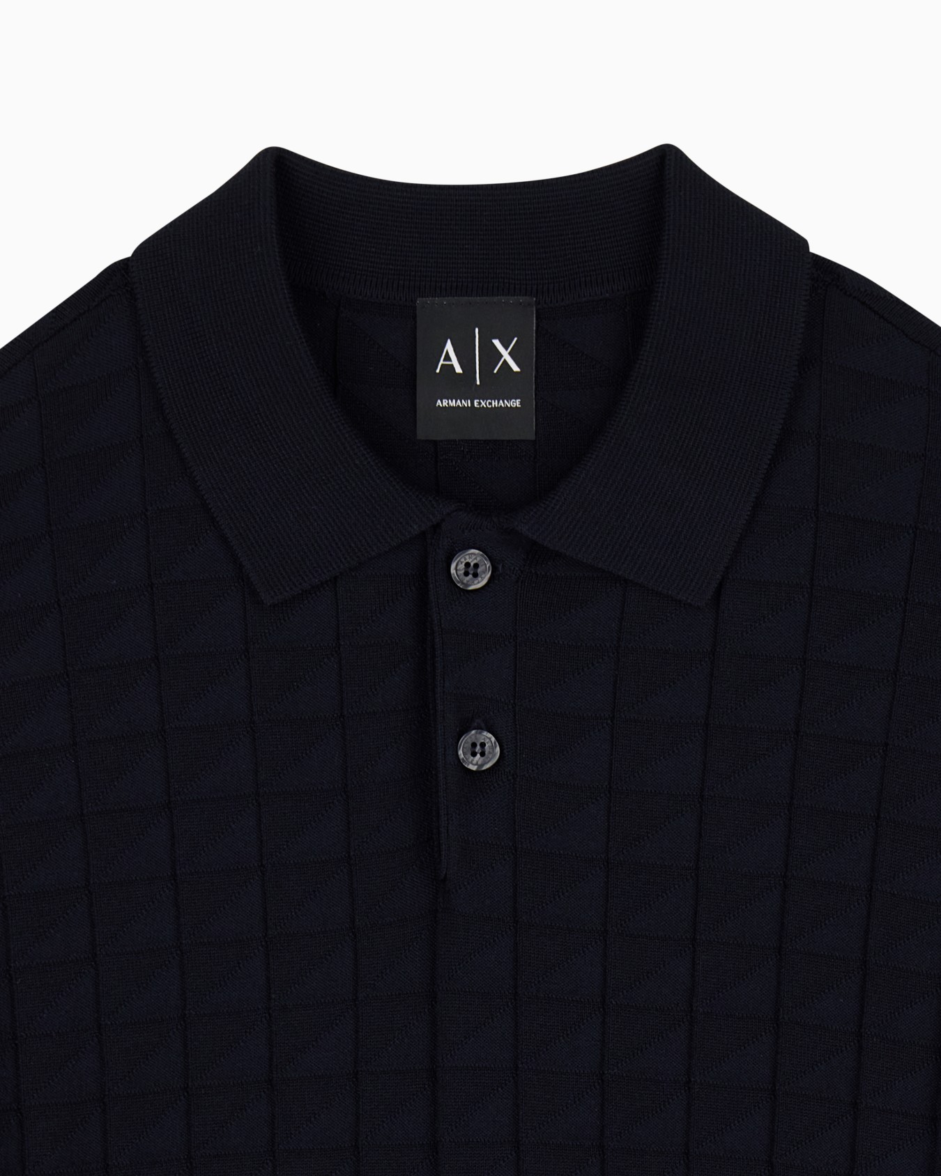 regular fit knit polo in viscose mix Slide 4