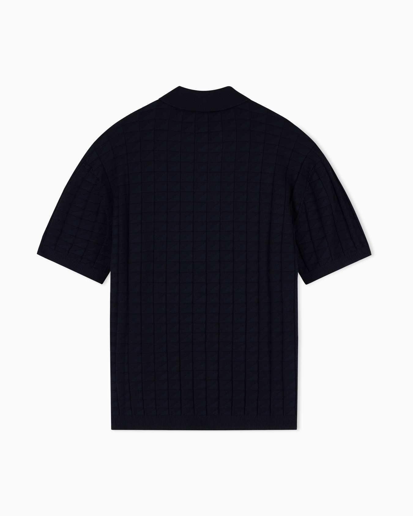 regular fit knit polo in viscose mix Slide 2