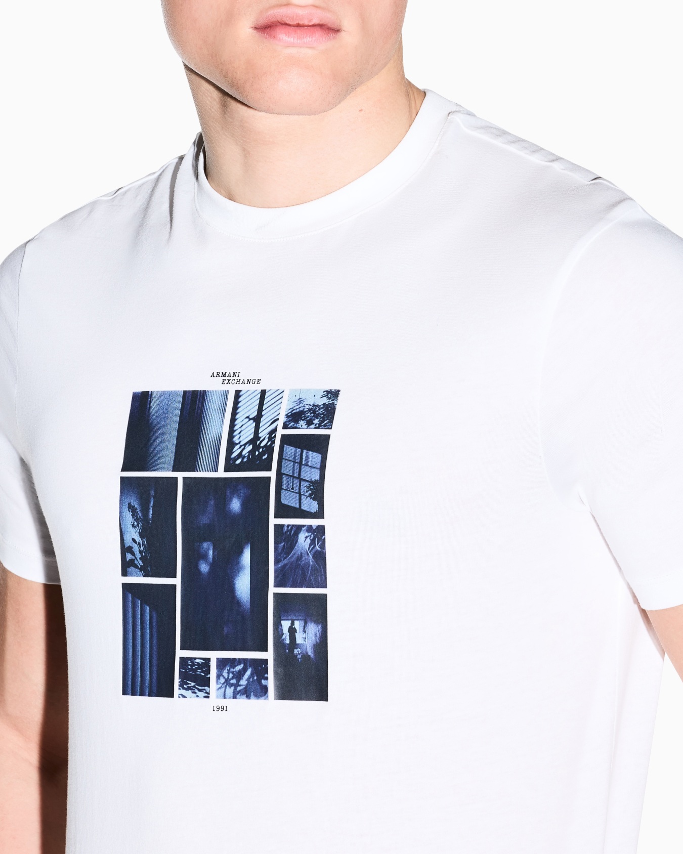 slim fit t-shirt in cotton jersey Slide 6