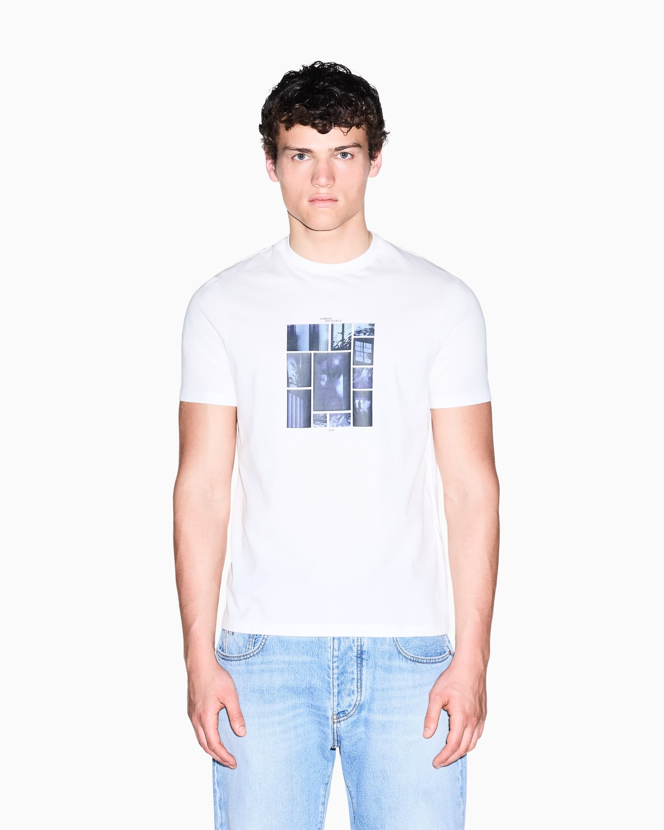 slim fit t-shirt in cotton jersey Slide 3