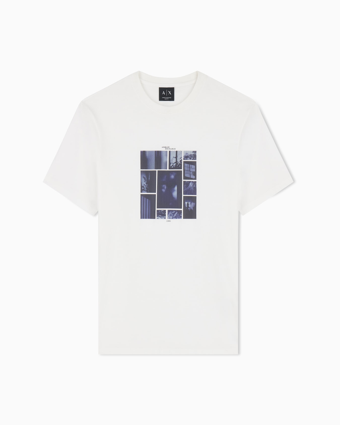 slim fit t-shirt in cotton jersey Slide 0