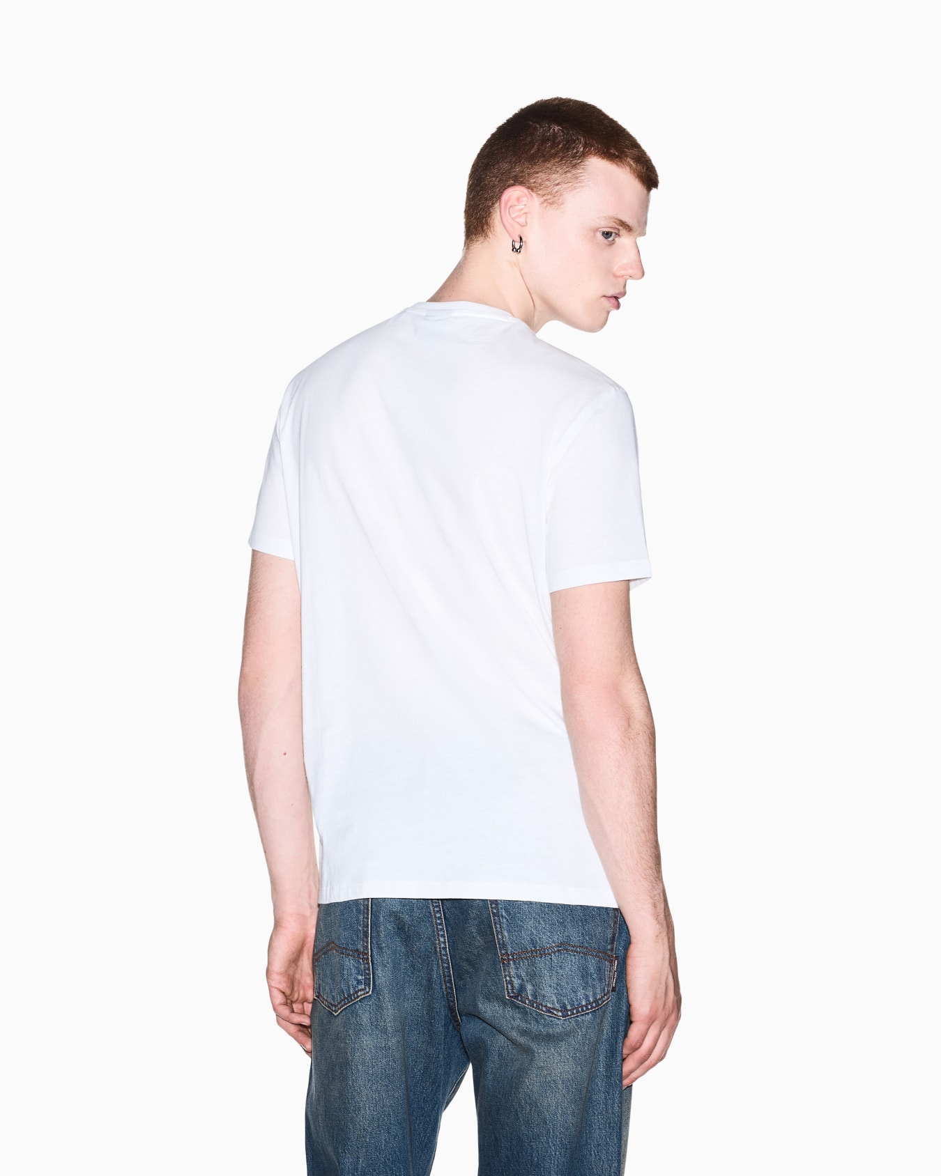slim fit t-shirt in cotton jersey Slide 5