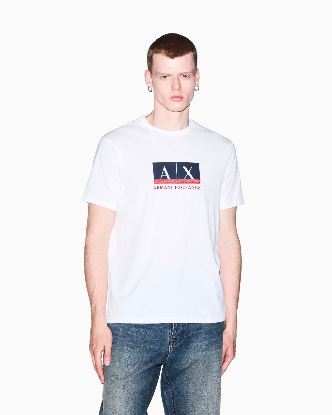 slim fit t-shirt in cotton jersey Slide 3