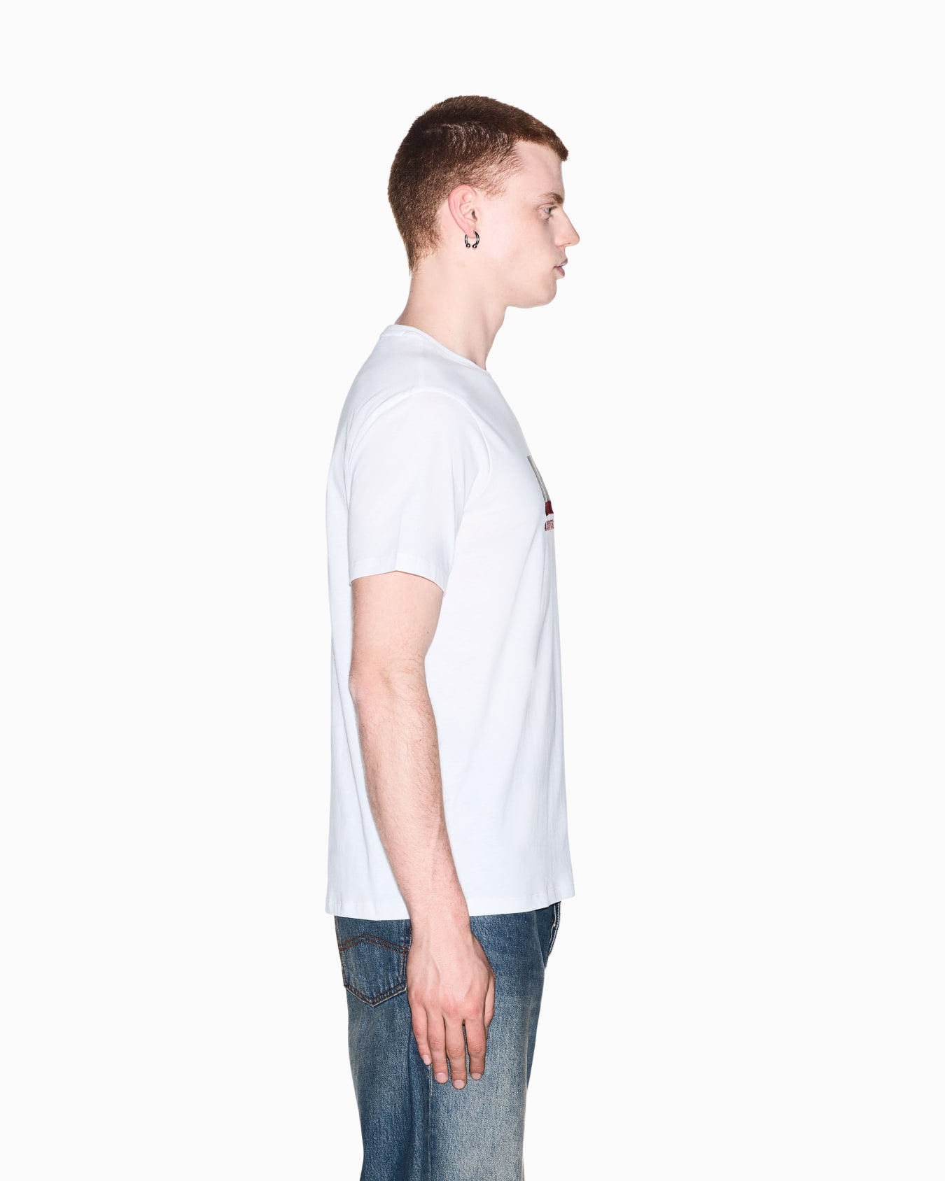 slim fit t-shirt in cotton jersey Slide 7