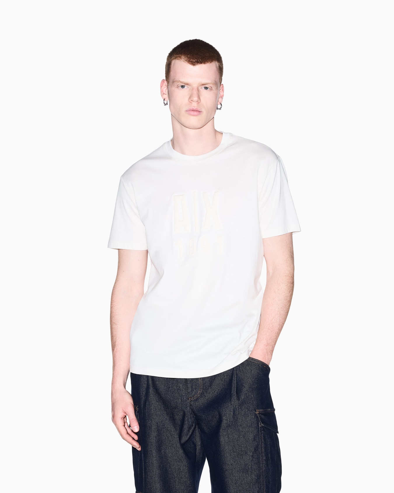 regular t-shirt in cotton jersey Slide 3