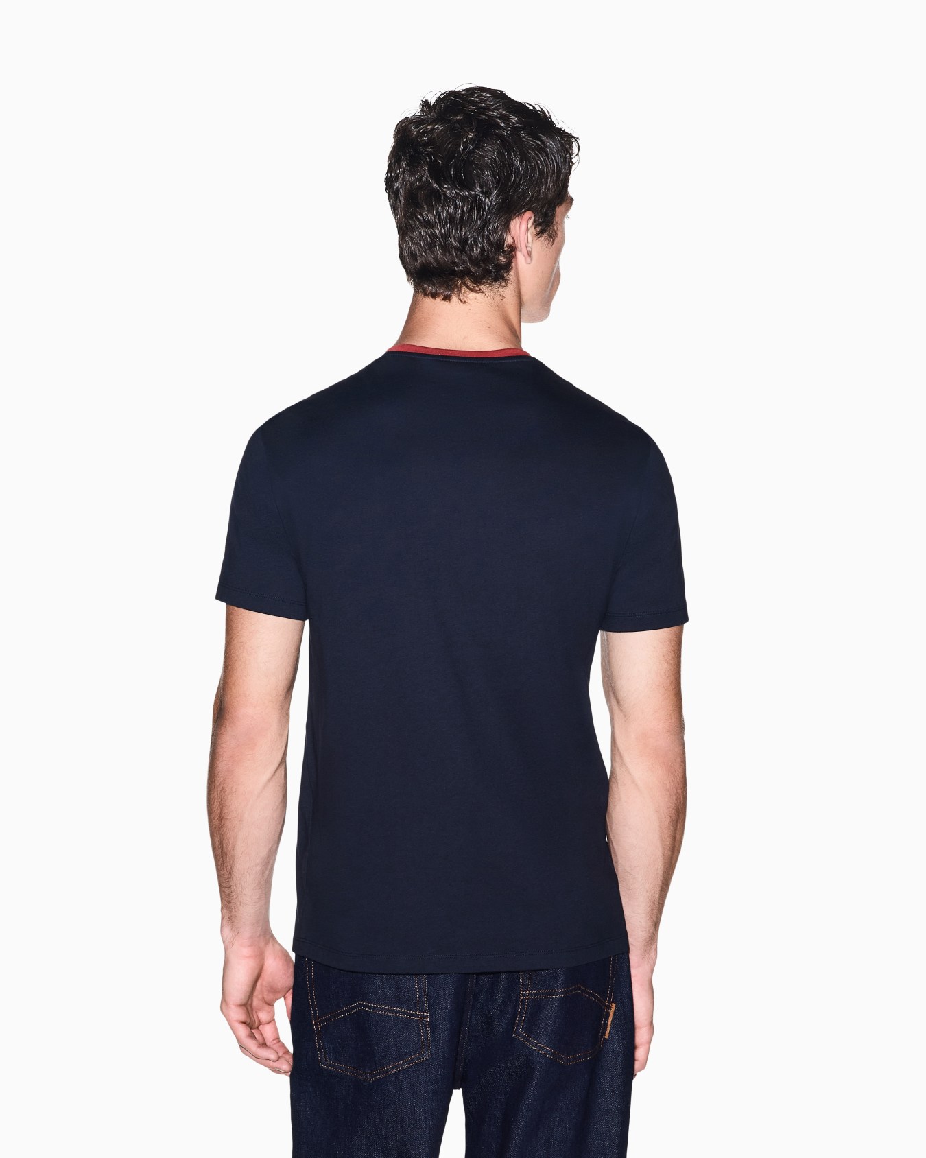 slim fit t-shirt in cotton jersey Slide 5