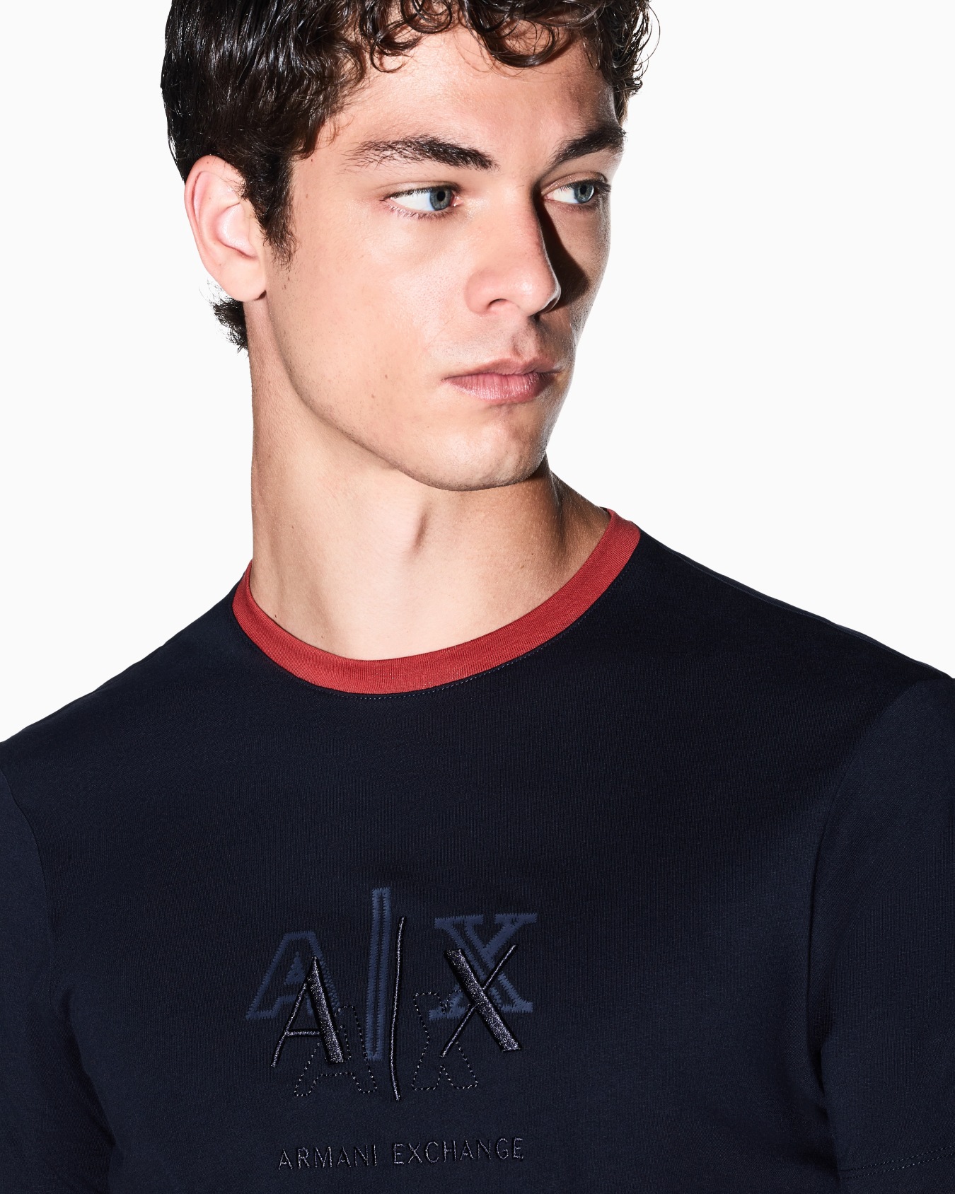 slim fit t-shirt in cotton jersey Slide 6