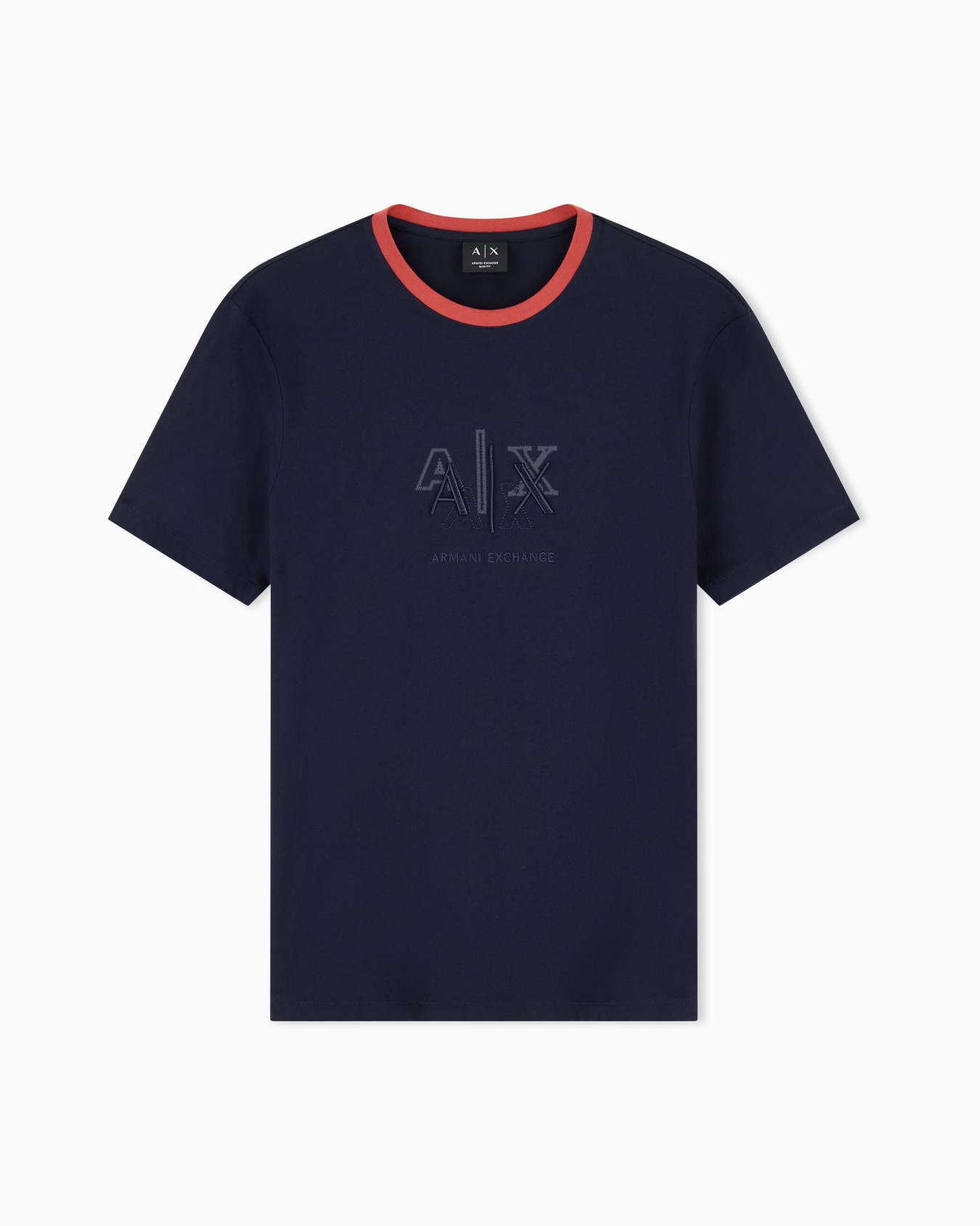 slim fit t-shirt in cotton jersey Slide 0