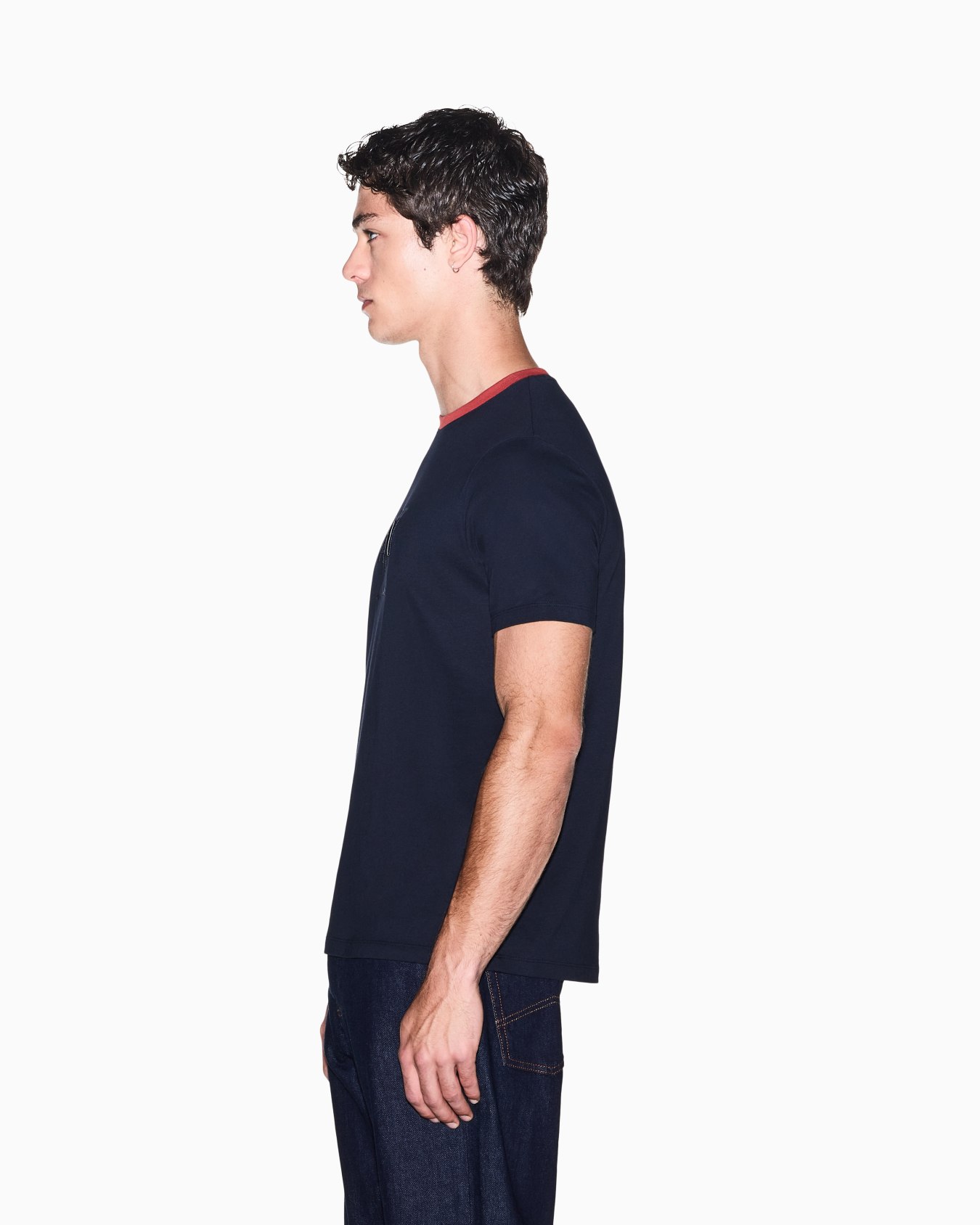 slim fit t-shirt in cotton jersey Slide 7