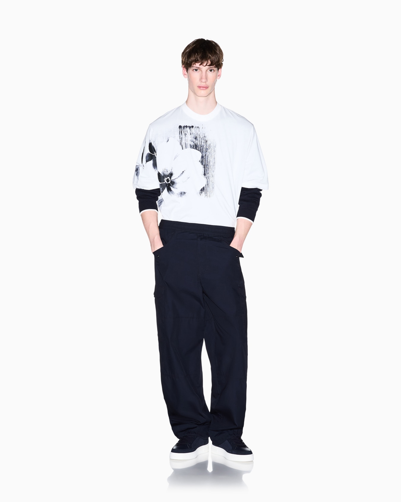 oversized fit T-shirt in cotton jersey  Slide 1