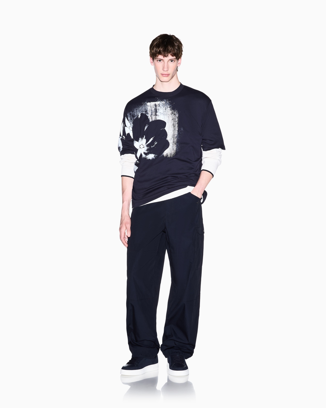 oversized fit T-shirt in cotton jersey  Slide 1