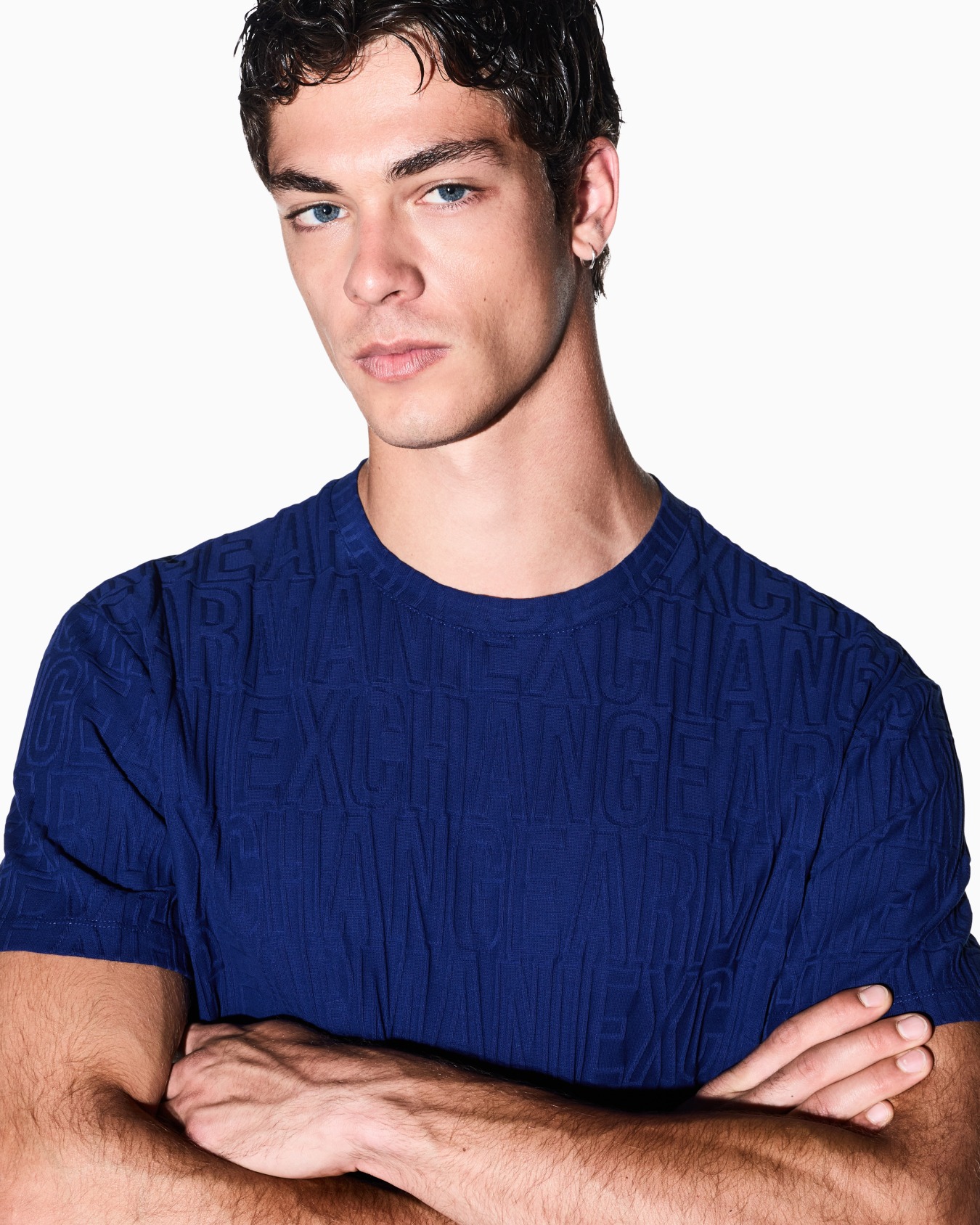 regular t-shirt in mercerized cotton jersey Slide 6