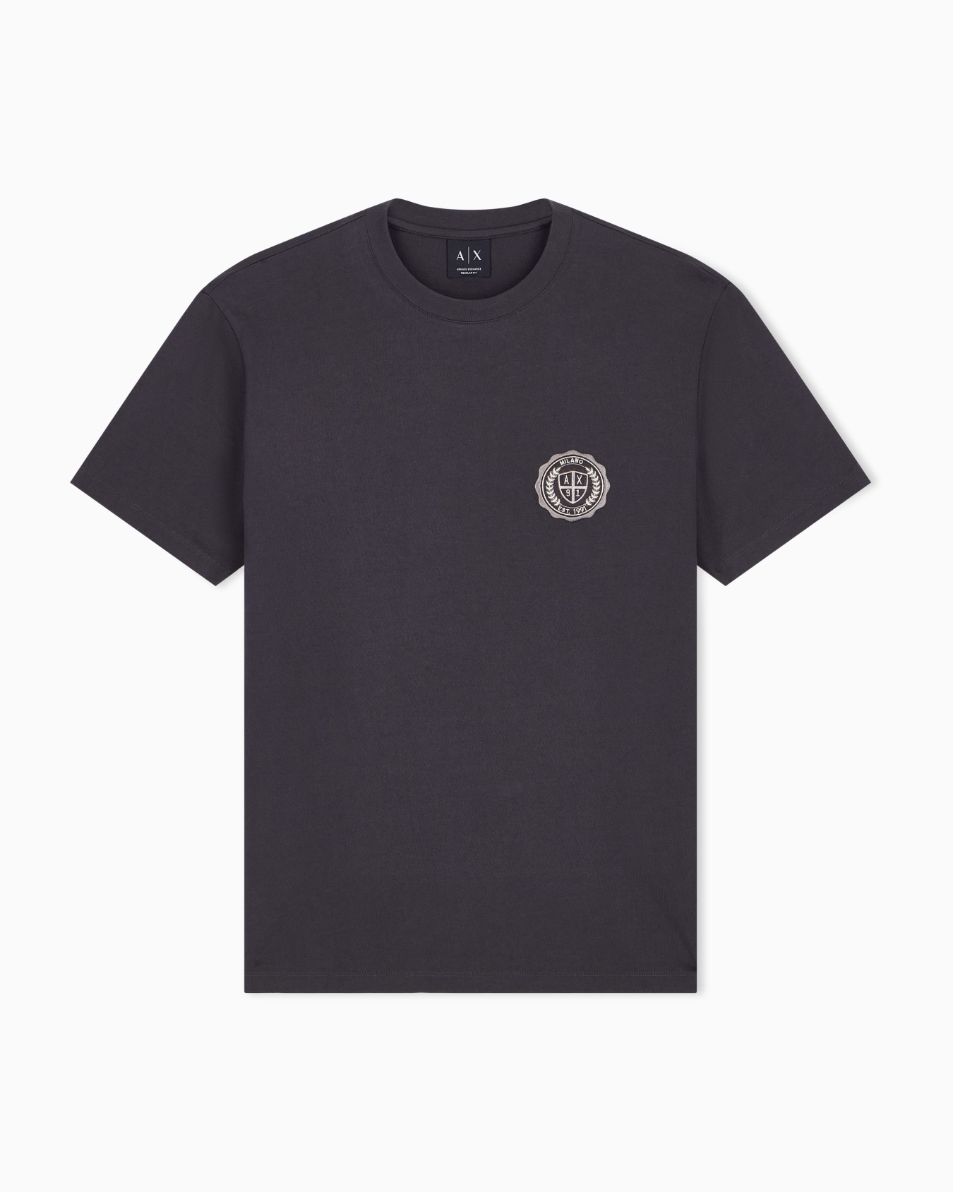 エンブレムロゴ レギュラーフィット 半袖クルーネックTシャツ スライドする 0