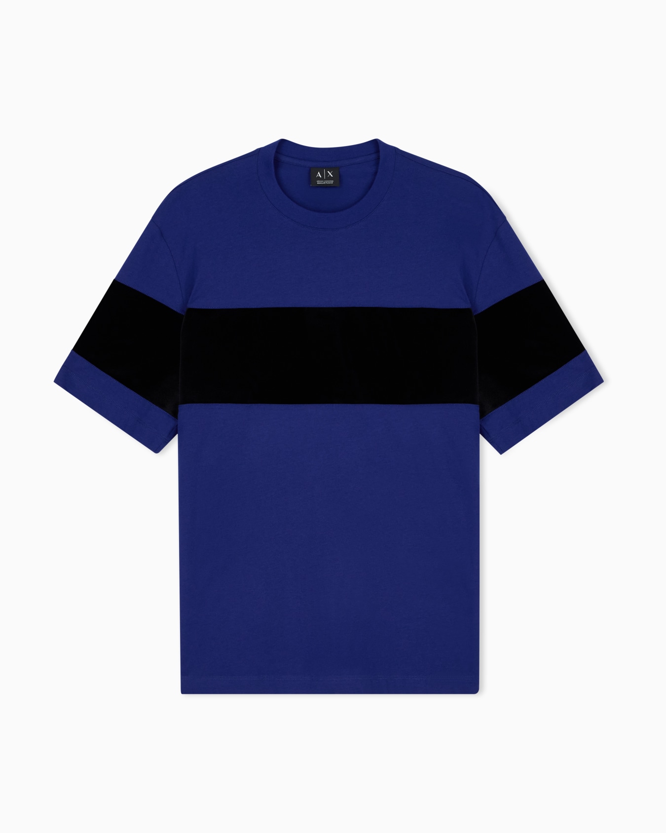 バイカラー レギュラープラスフィット 半袖クルーネックTシャツ スライドする 0