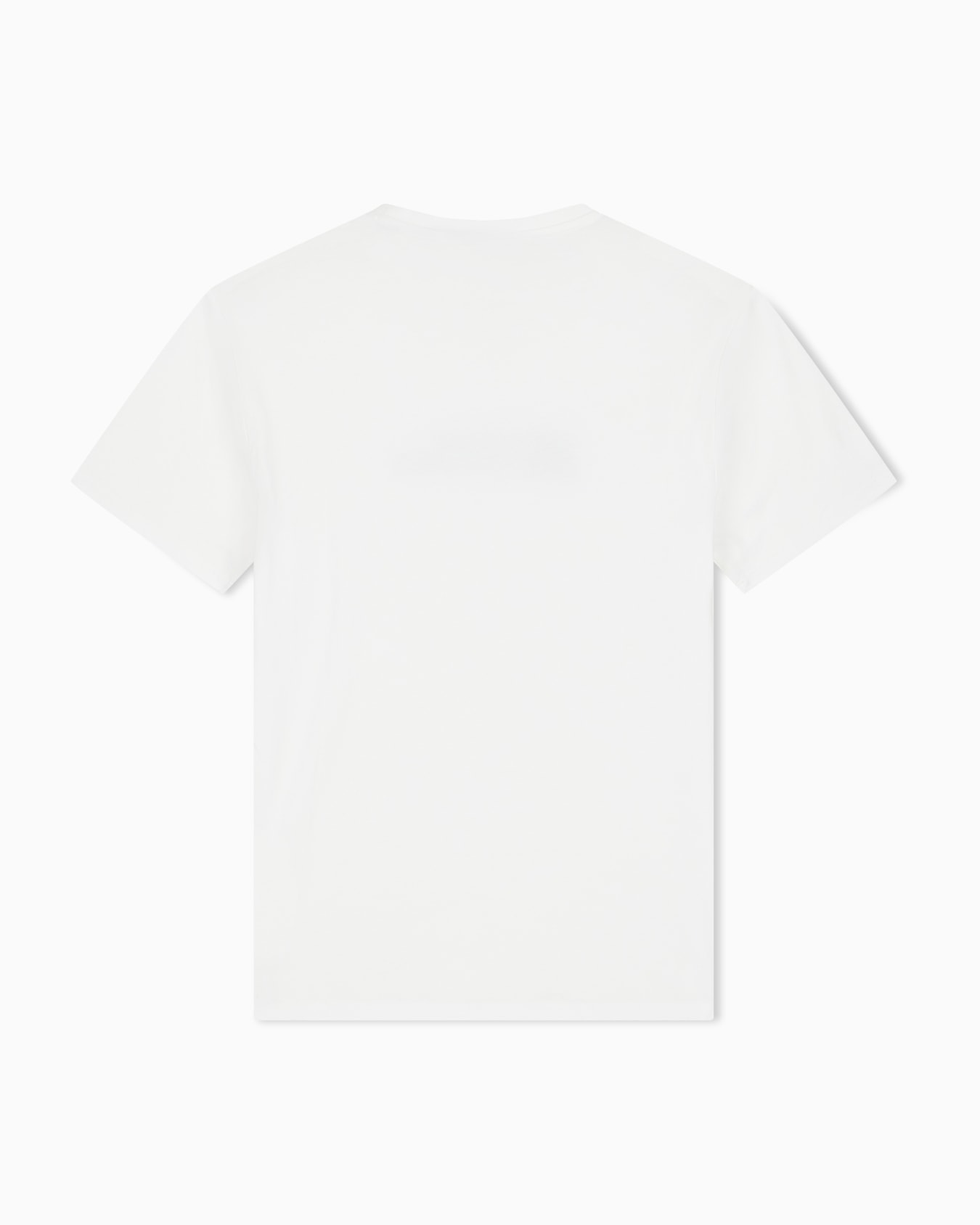 T-shirt slim fit in jersey di cotone con stampa logo Slide 2