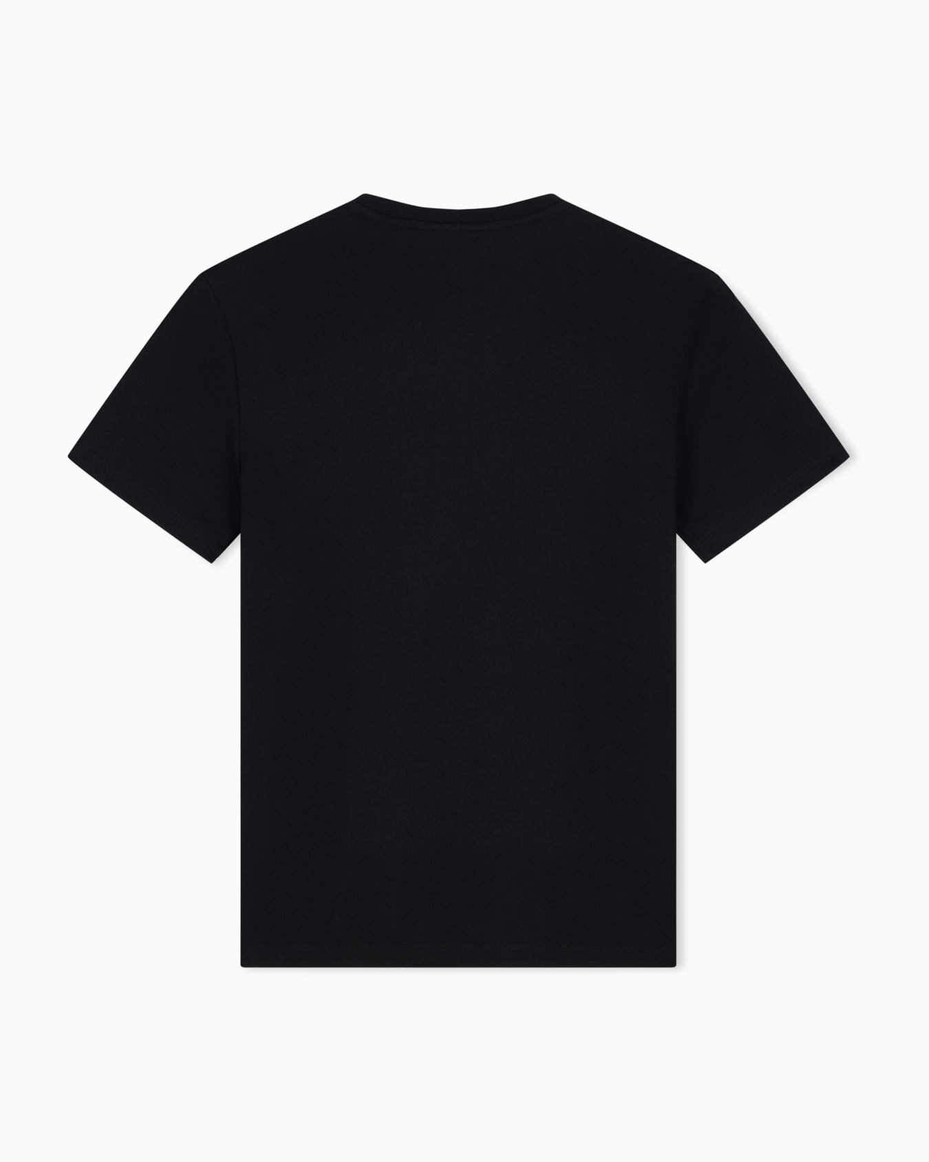T-shirt slim fit in jersey di cotone con stampa logo Slide 2