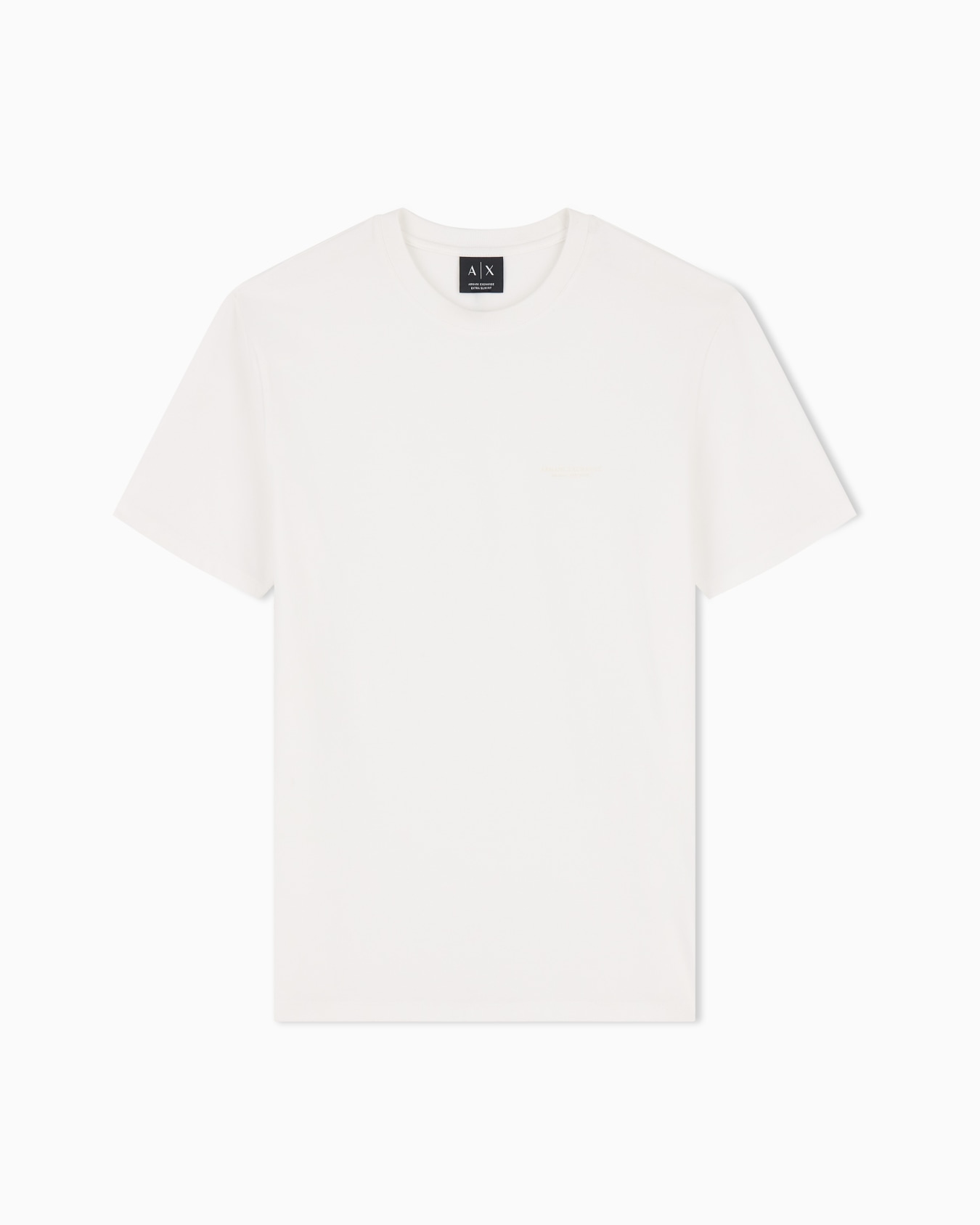 slim fit t-shirt in stretch cotton jersey with rib details Slide 0