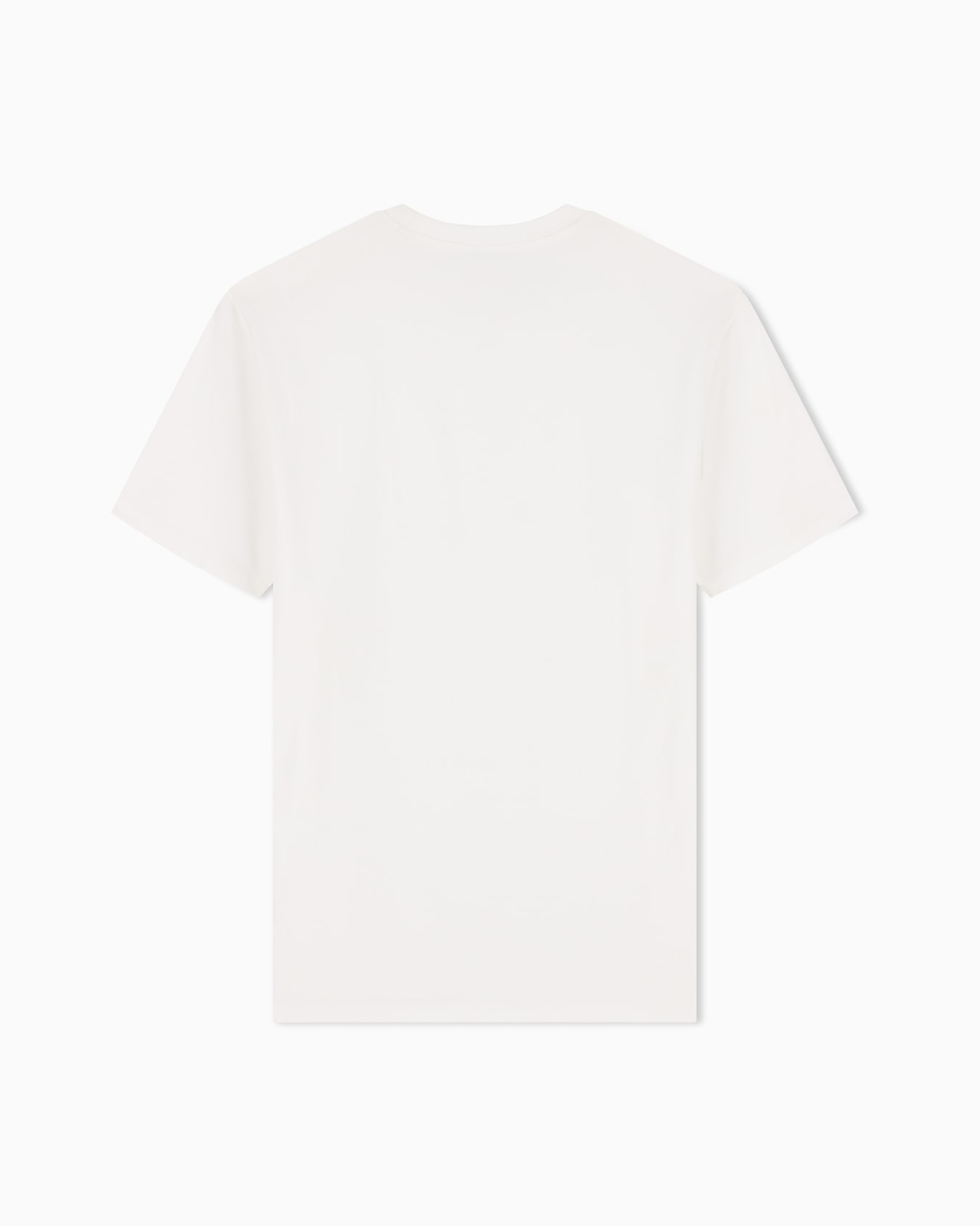 slim fit t-shirt in stretch cotton jersey with rib details Slide 2
