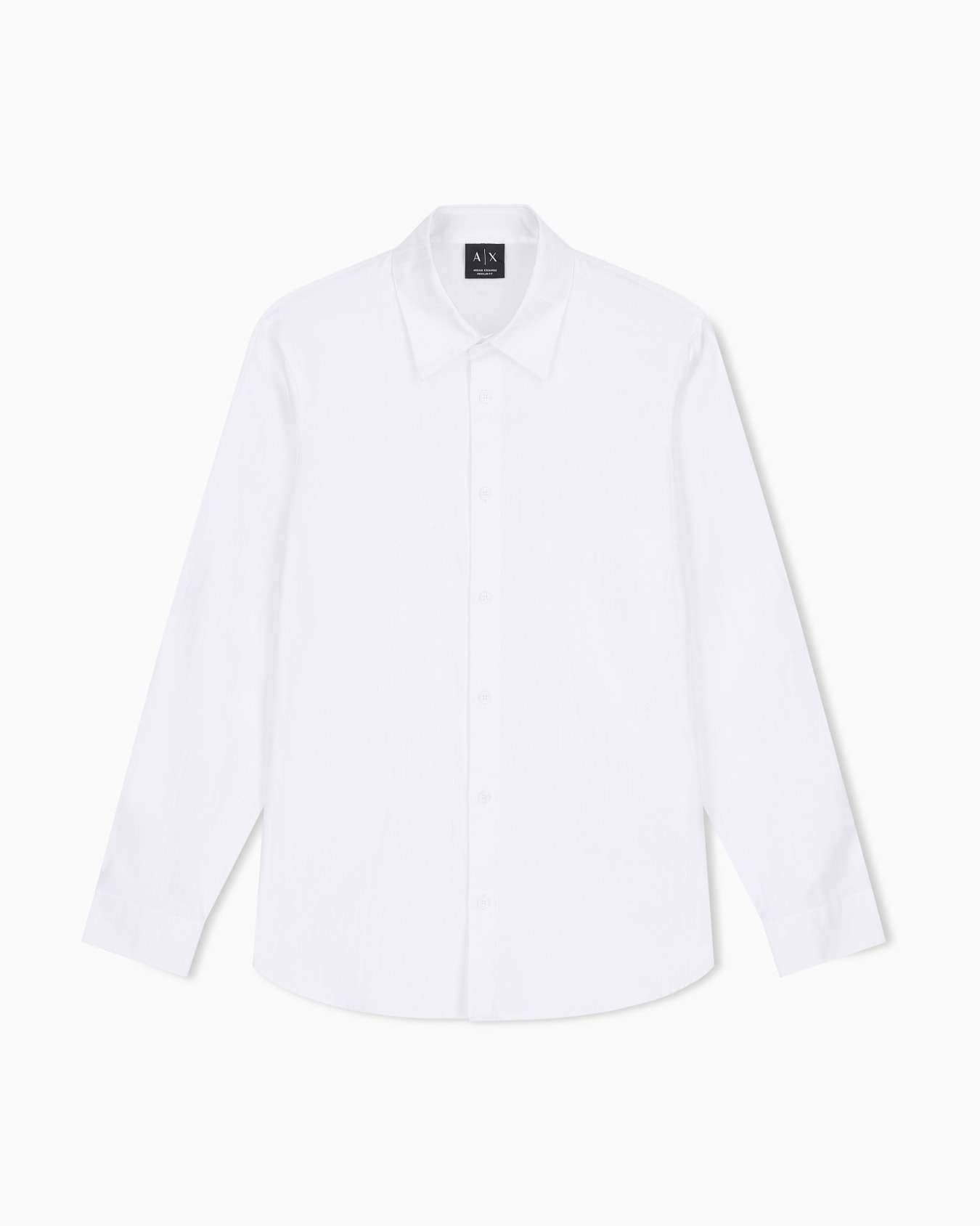 regular fit shirt in cotton jacquard Slide 0
