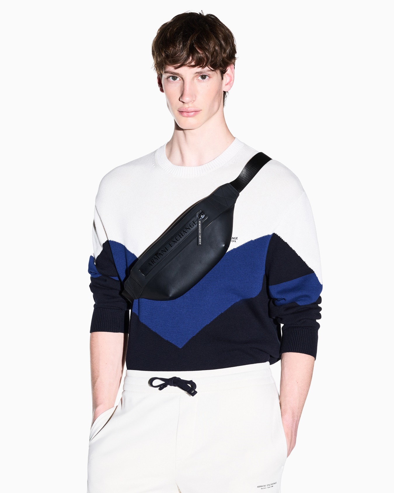 waist bag in coated fabric Slide 5