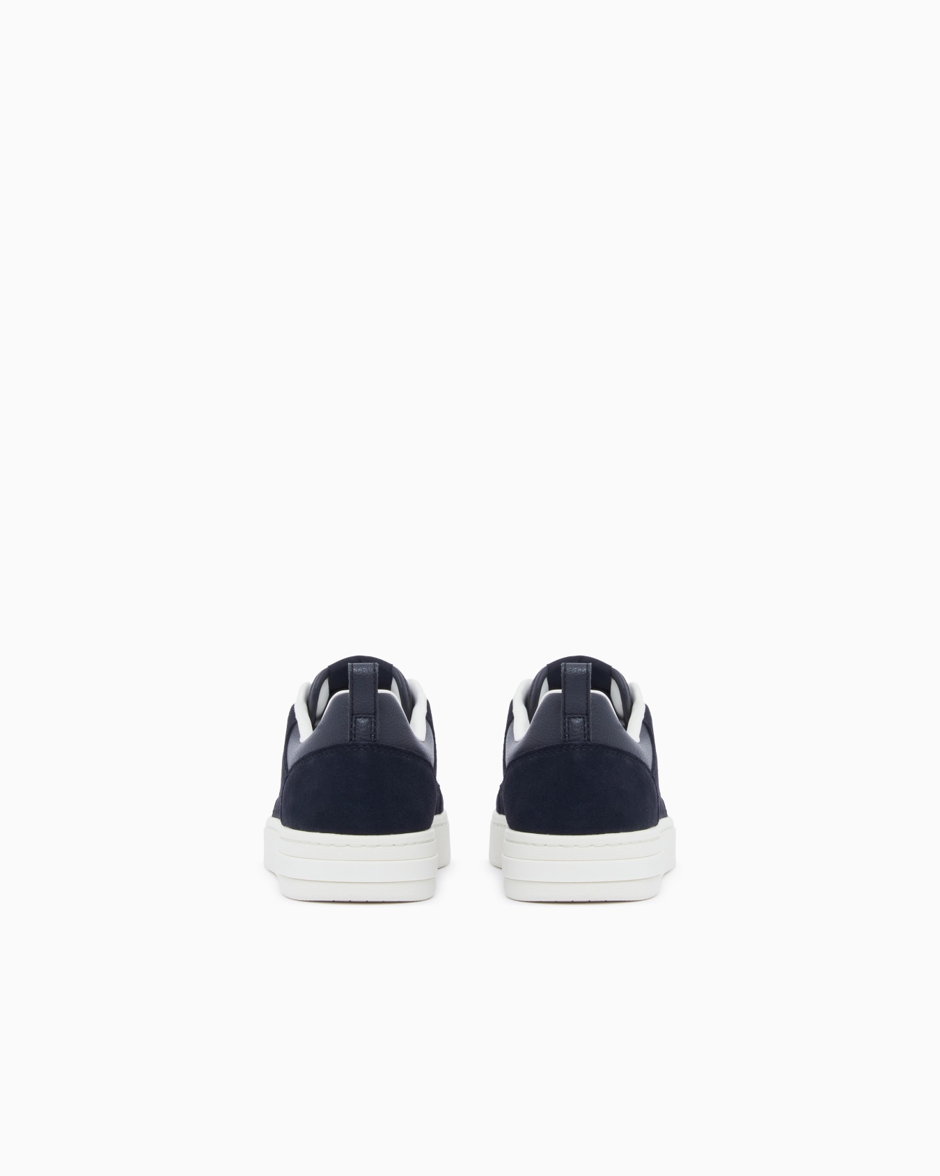 Sneakers in suede with all-over logo and rubber sole Slide 3