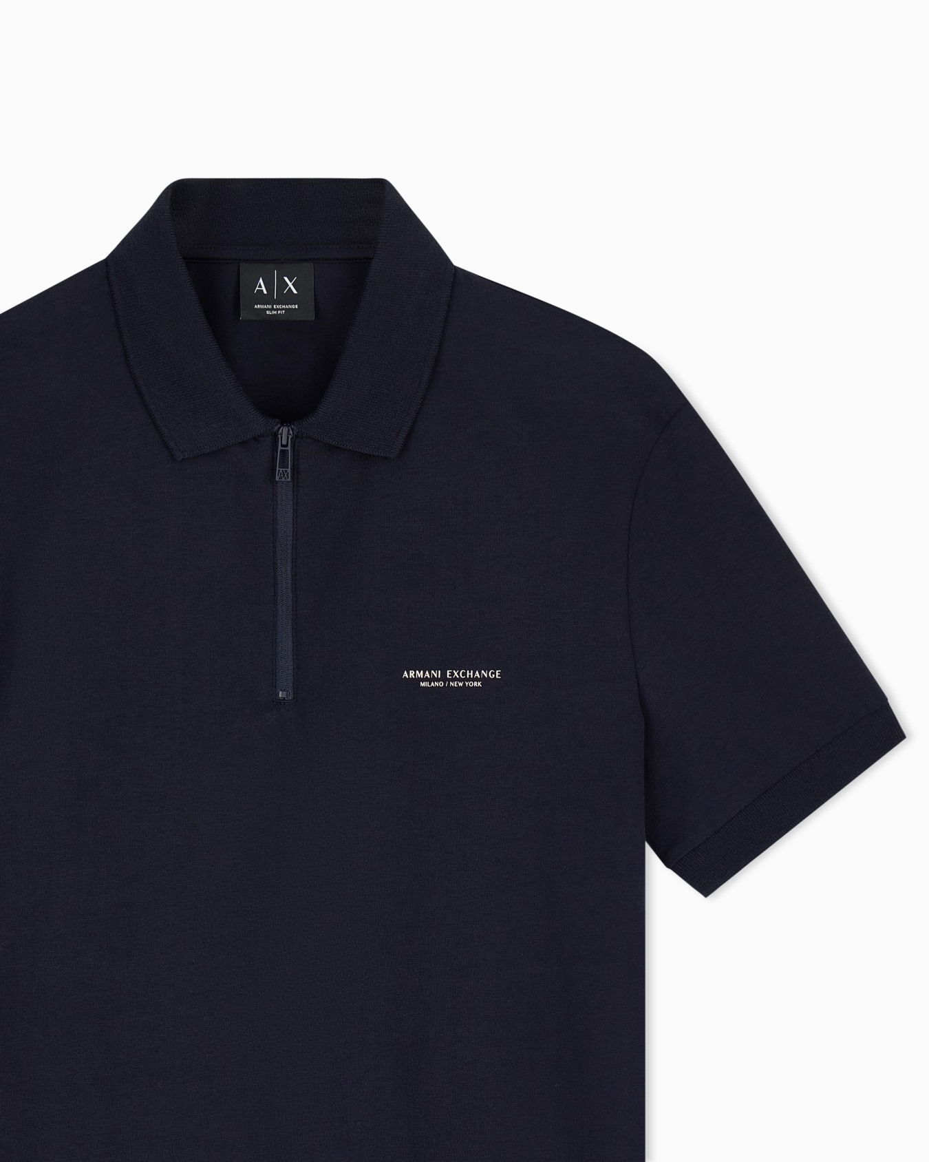 slim fit polo shirt stretch cotton jersey Slide 4
