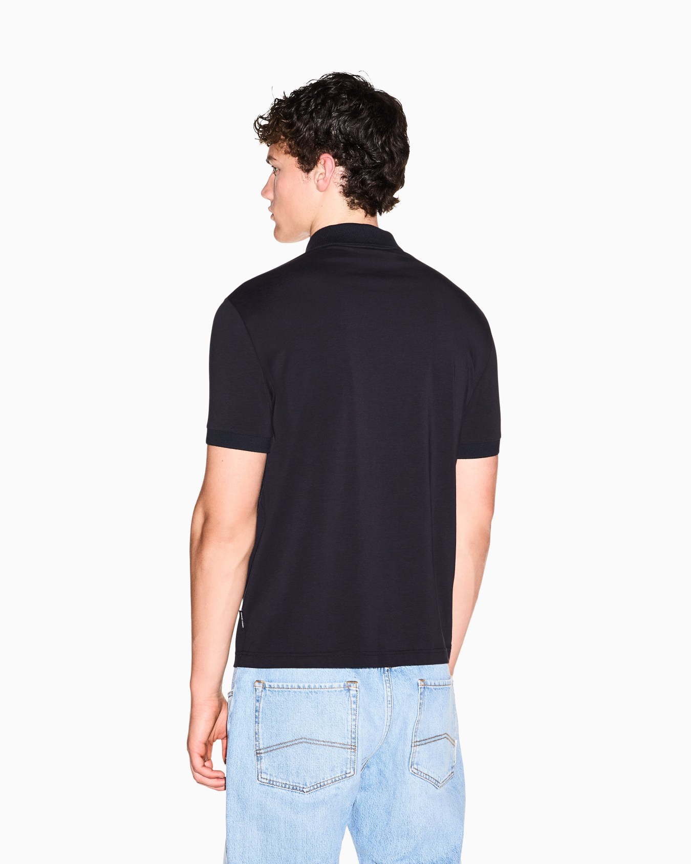 slim fit polo shirt stretch cotton jersey Slide 5
