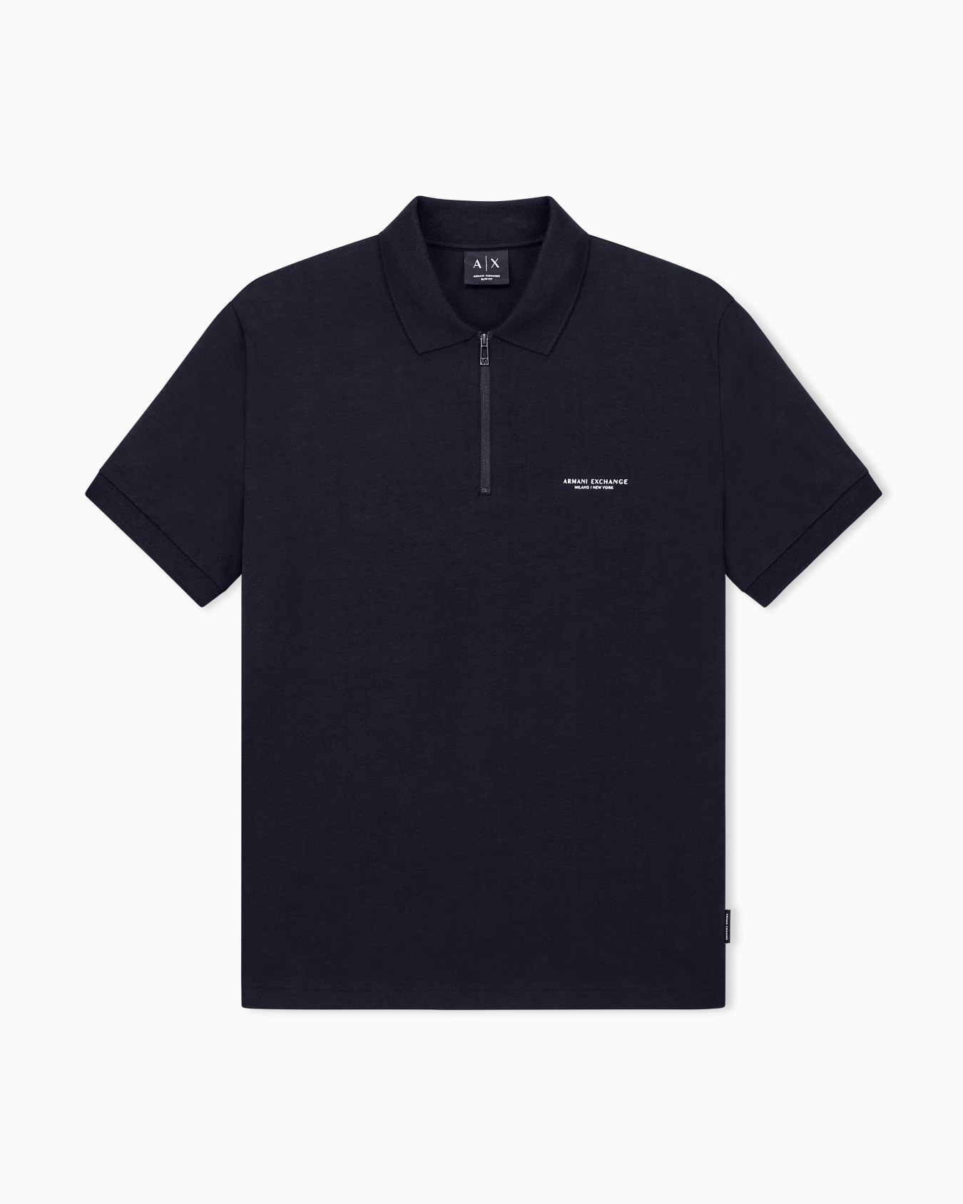 slim fit polo shirt stretch cotton jersey Slide 0
