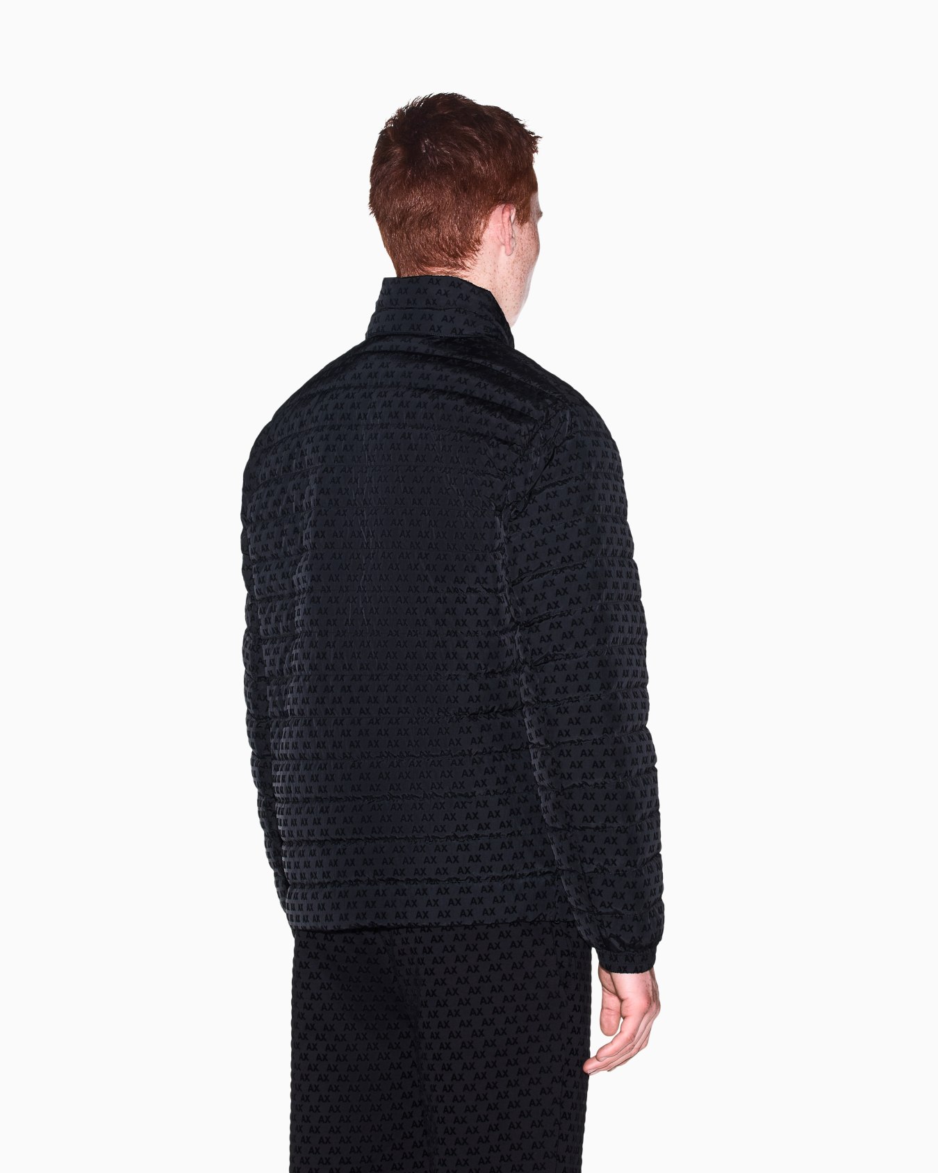 down jacket in all-over flocked nylon Slide 5