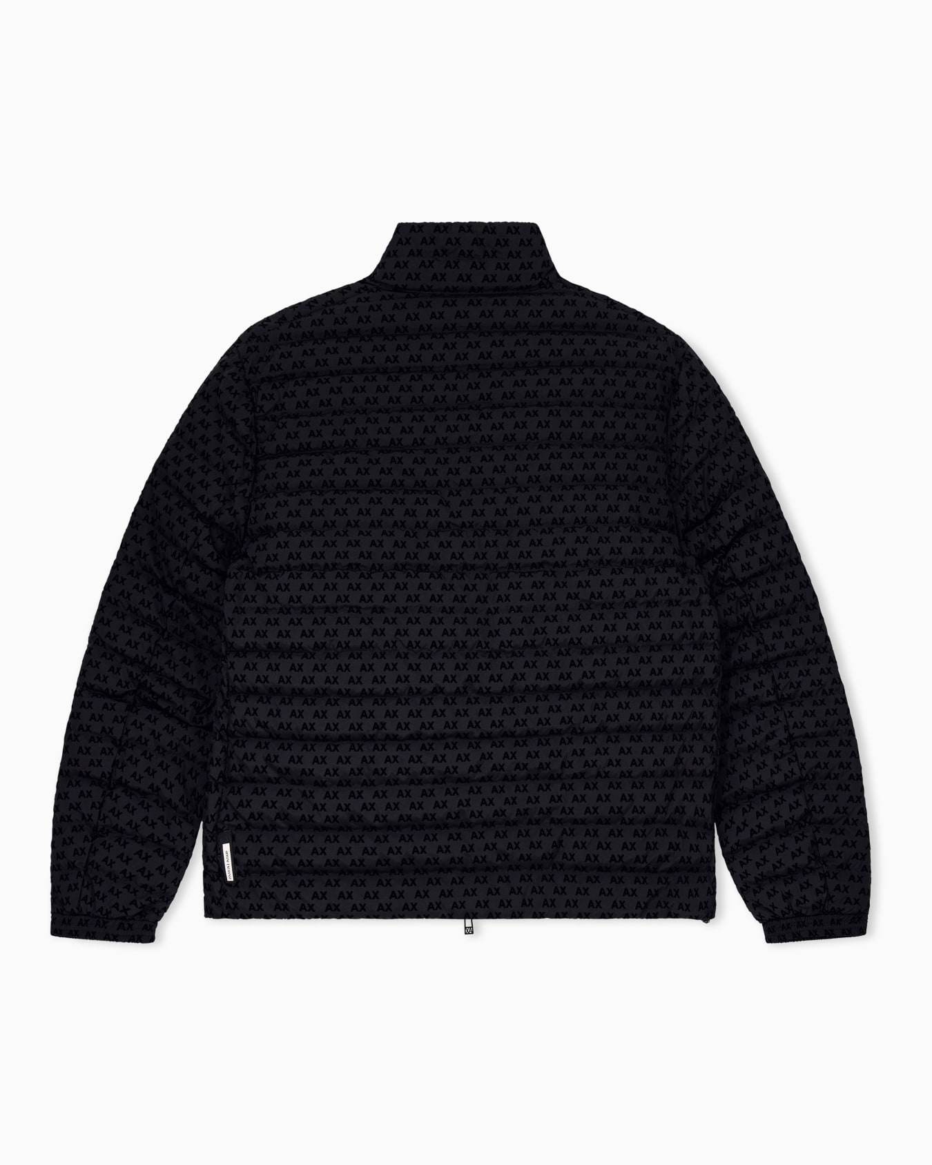down jacket in all-over flocked nylon Slide 1