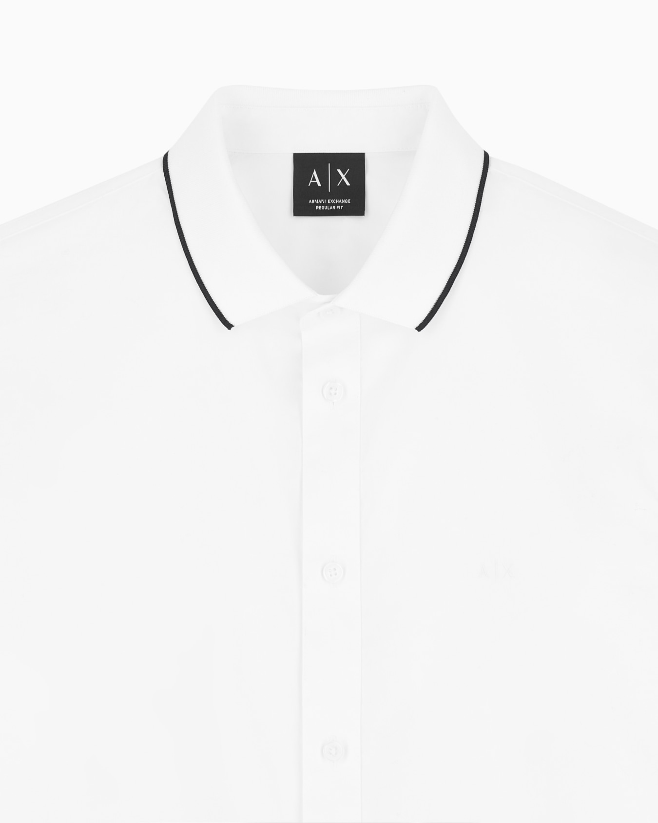regular fit shirt in cotton poplin with rib details Slide 4