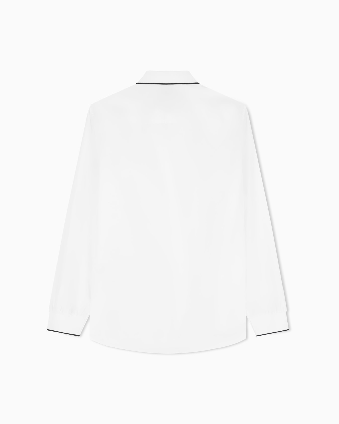 regular fit shirt in cotton poplin with rib details Slide 2