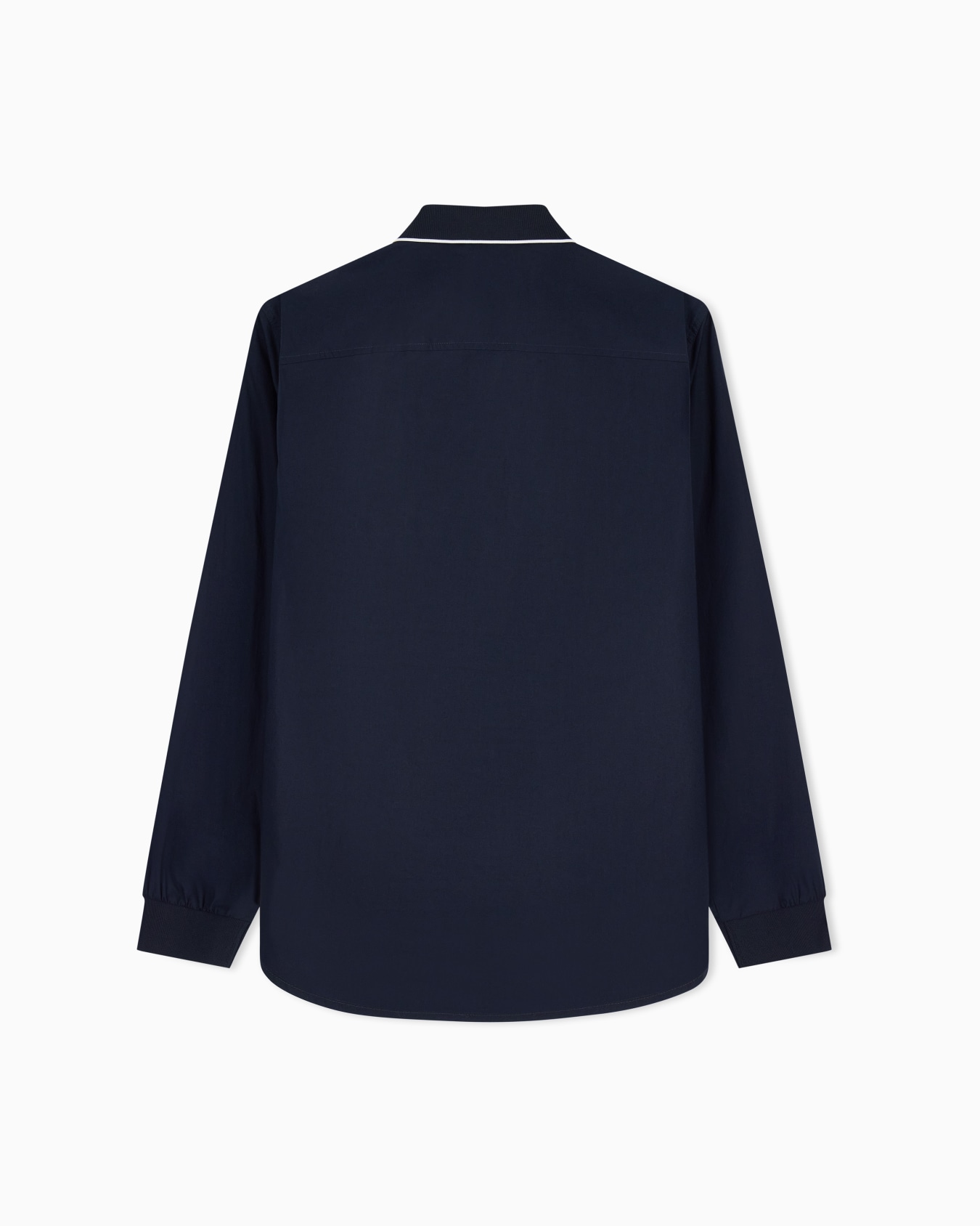 regular fit shirt in cotton poplin with rib details Slide 2