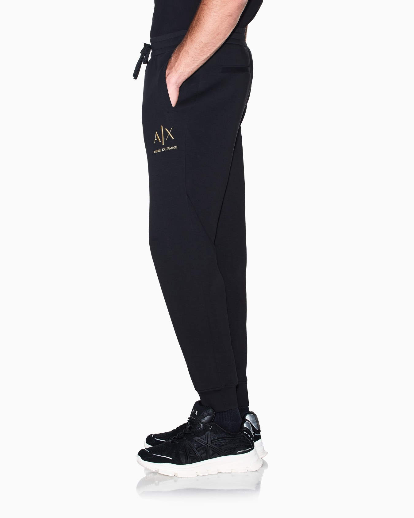 Pantalon de jogging en coton stretch à taille élastique Diapositive 7
