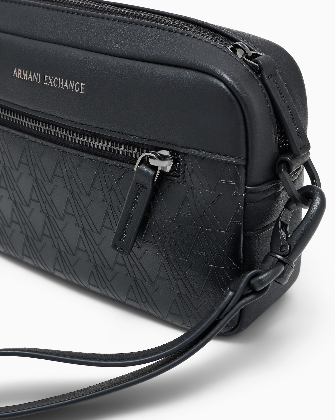 Beauty case effetto pelle con logo in rilievo Slide 2