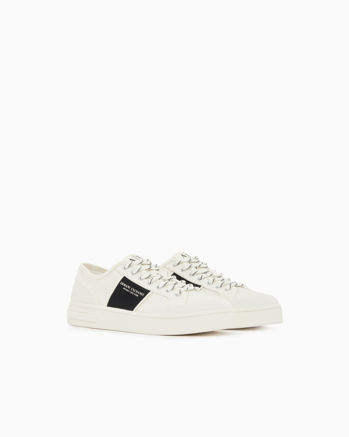 Sneakers in cotton twill with webbing Slide 1