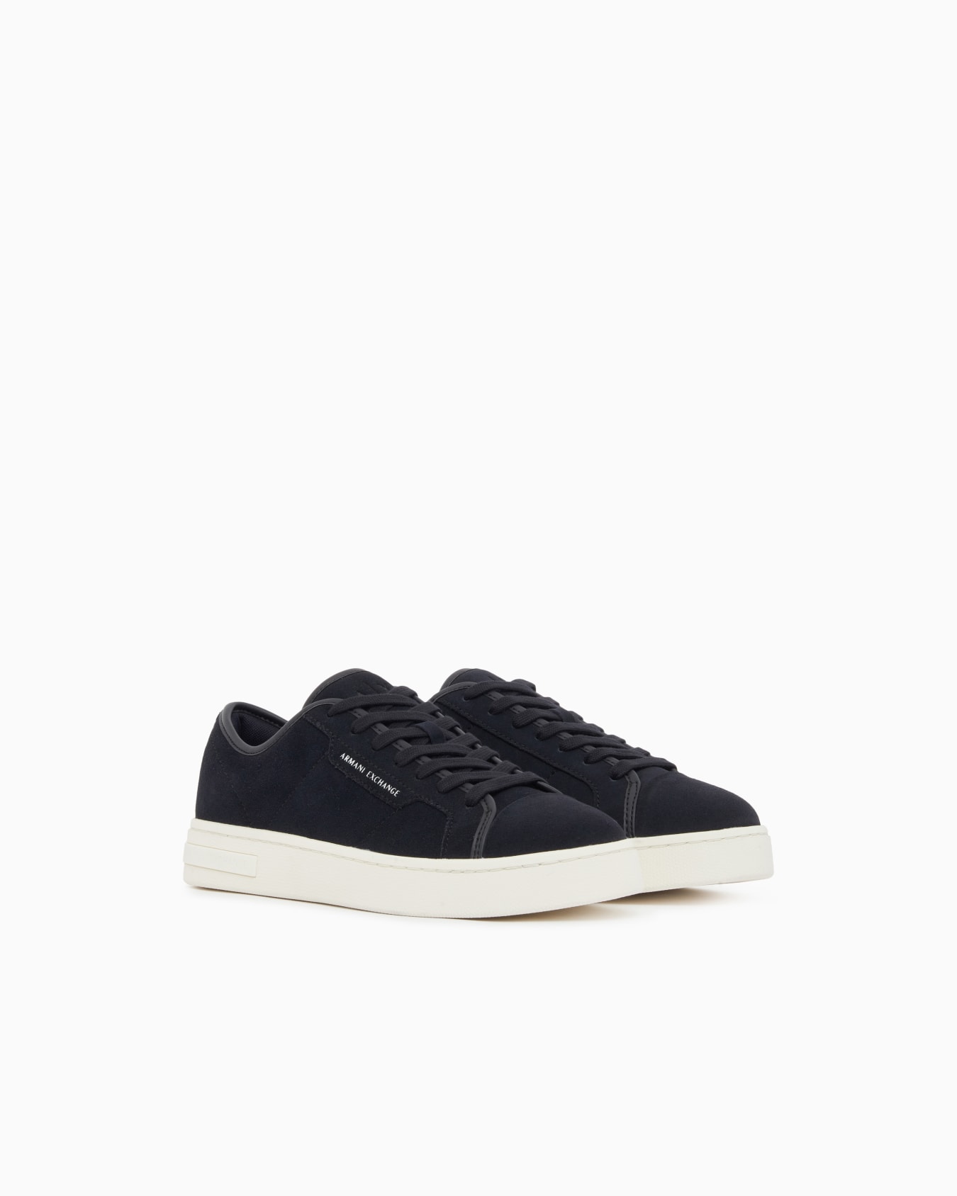 Sneakers in suede and split leather with a rubber sole Slide 1