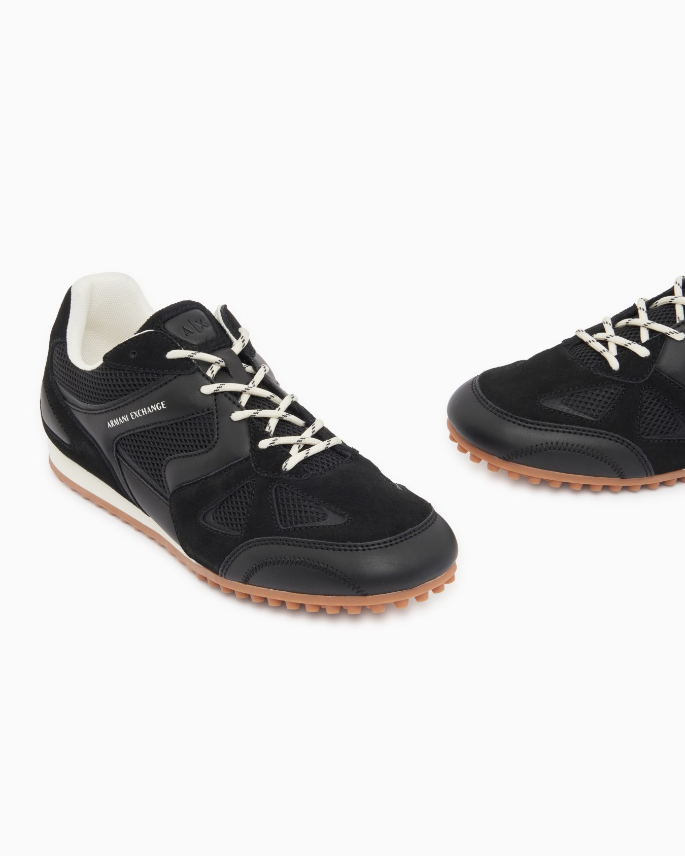 Low top Sneakers in mesh and suede with rubber sole Slide 4