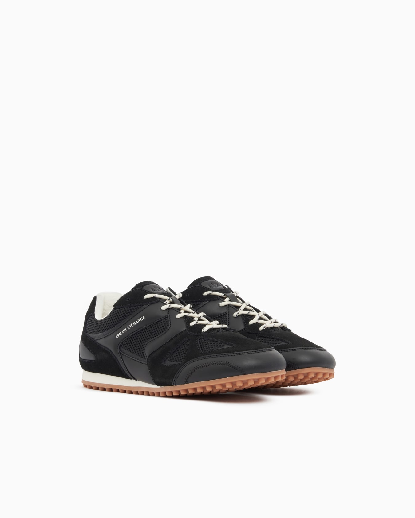 Low top Sneakers in mesh and suede with rubber sole Slide 1