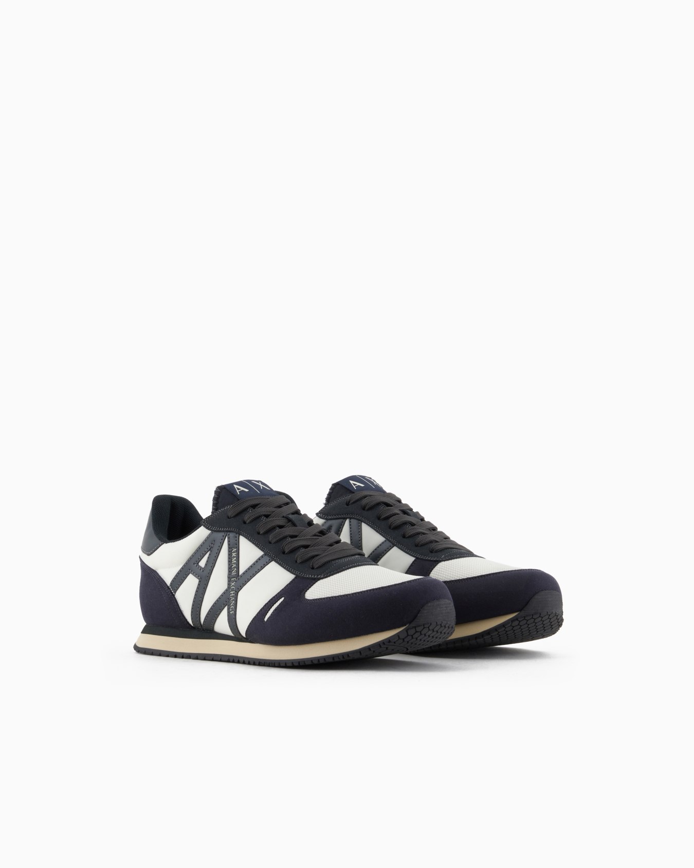 Sneakers in eco-suede, mesh and nylon Slide 1