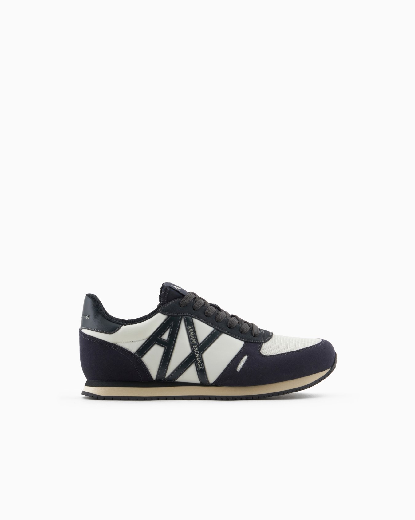 Sneakers in eco-suede, mesh and nylon Slide 0