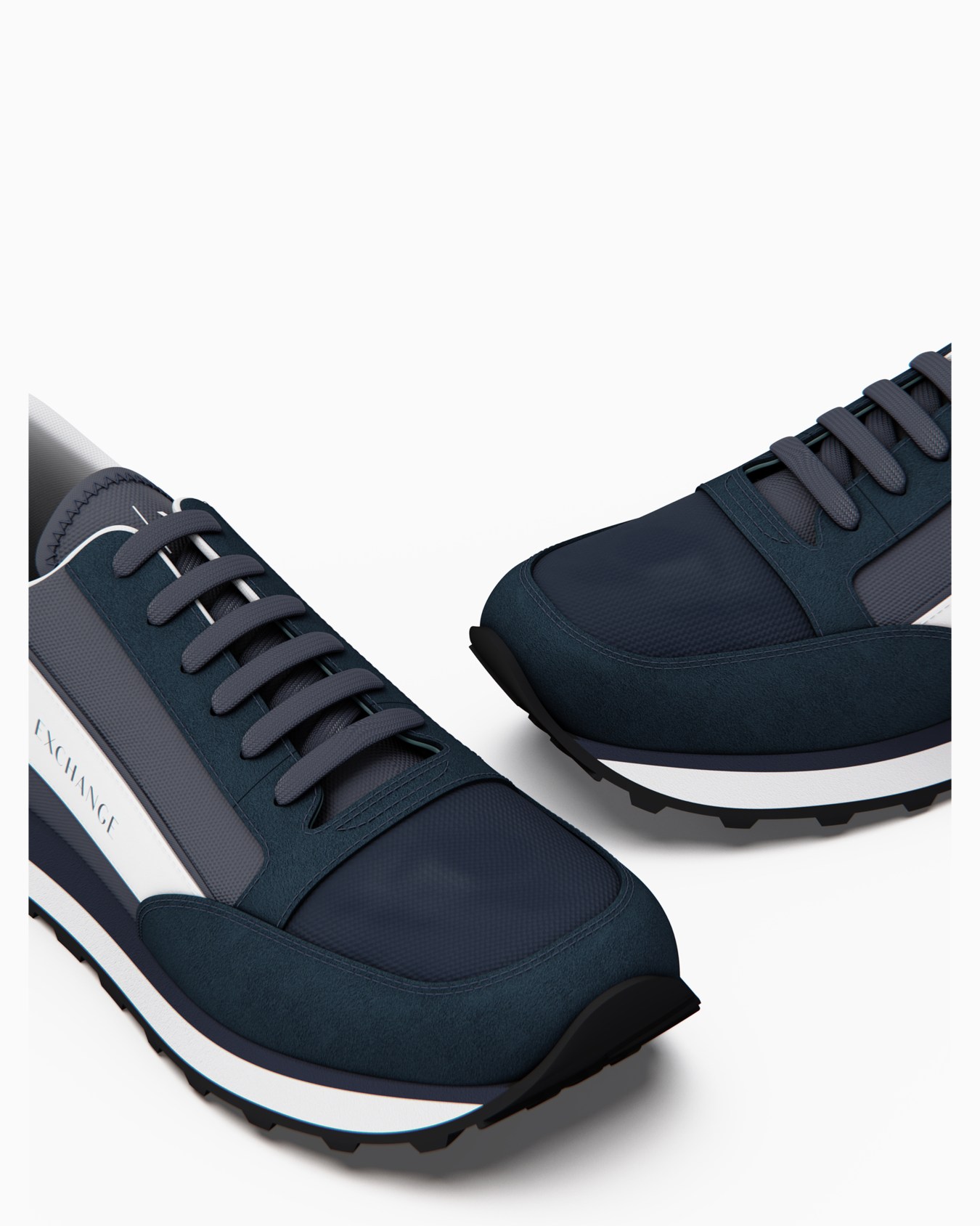 Suede sneakers with mesh inserts Slide 4