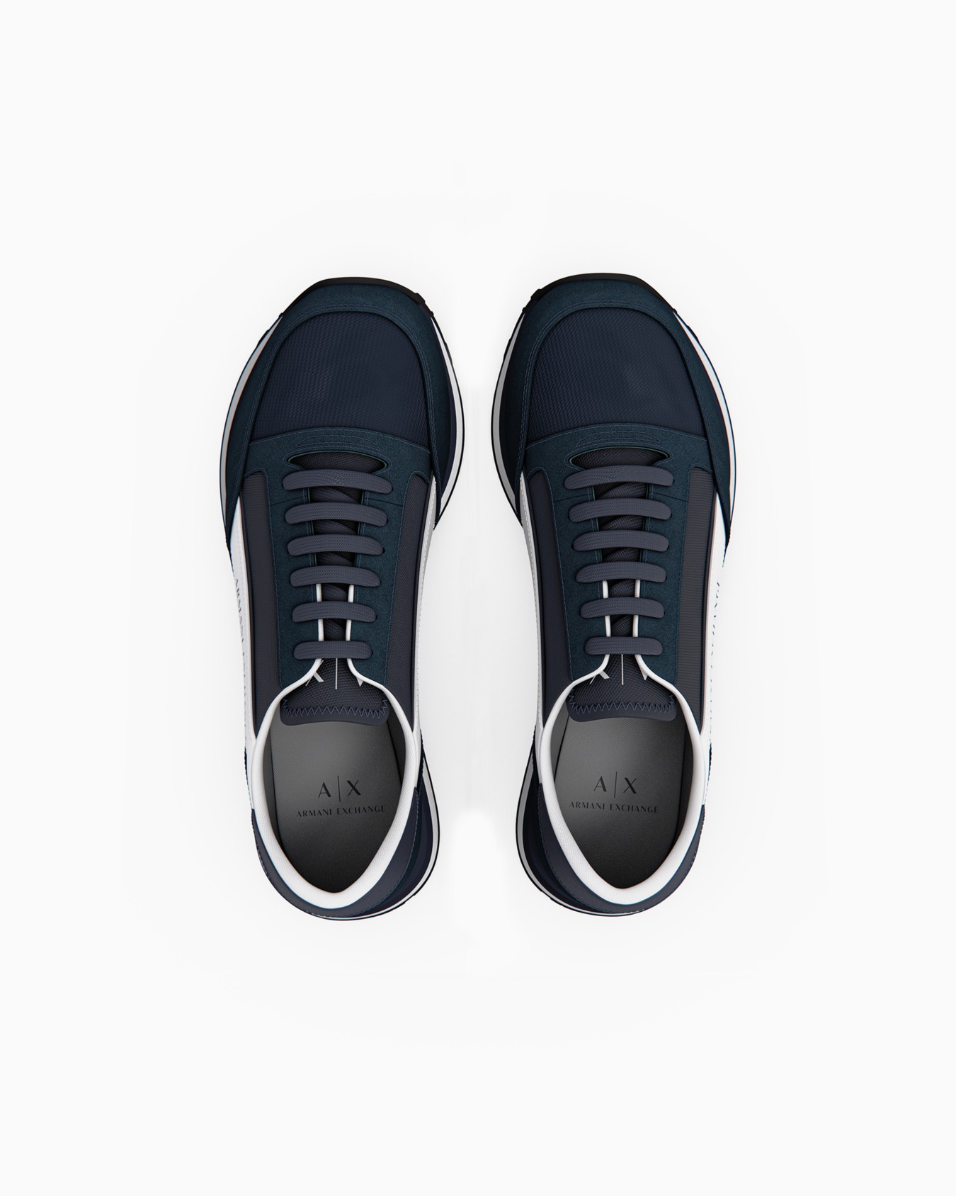 Suede sneakers with mesh inserts Slide 2
