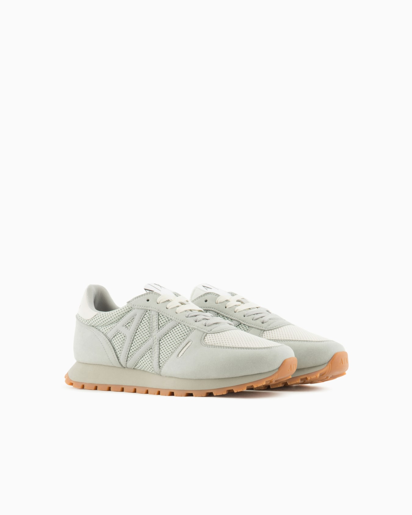Sneakers with mesh and eco-suede inserts Slide 1