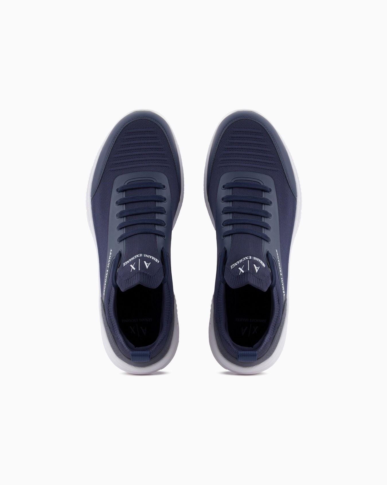 Fabric and mesh sneakers with logo Slide 2